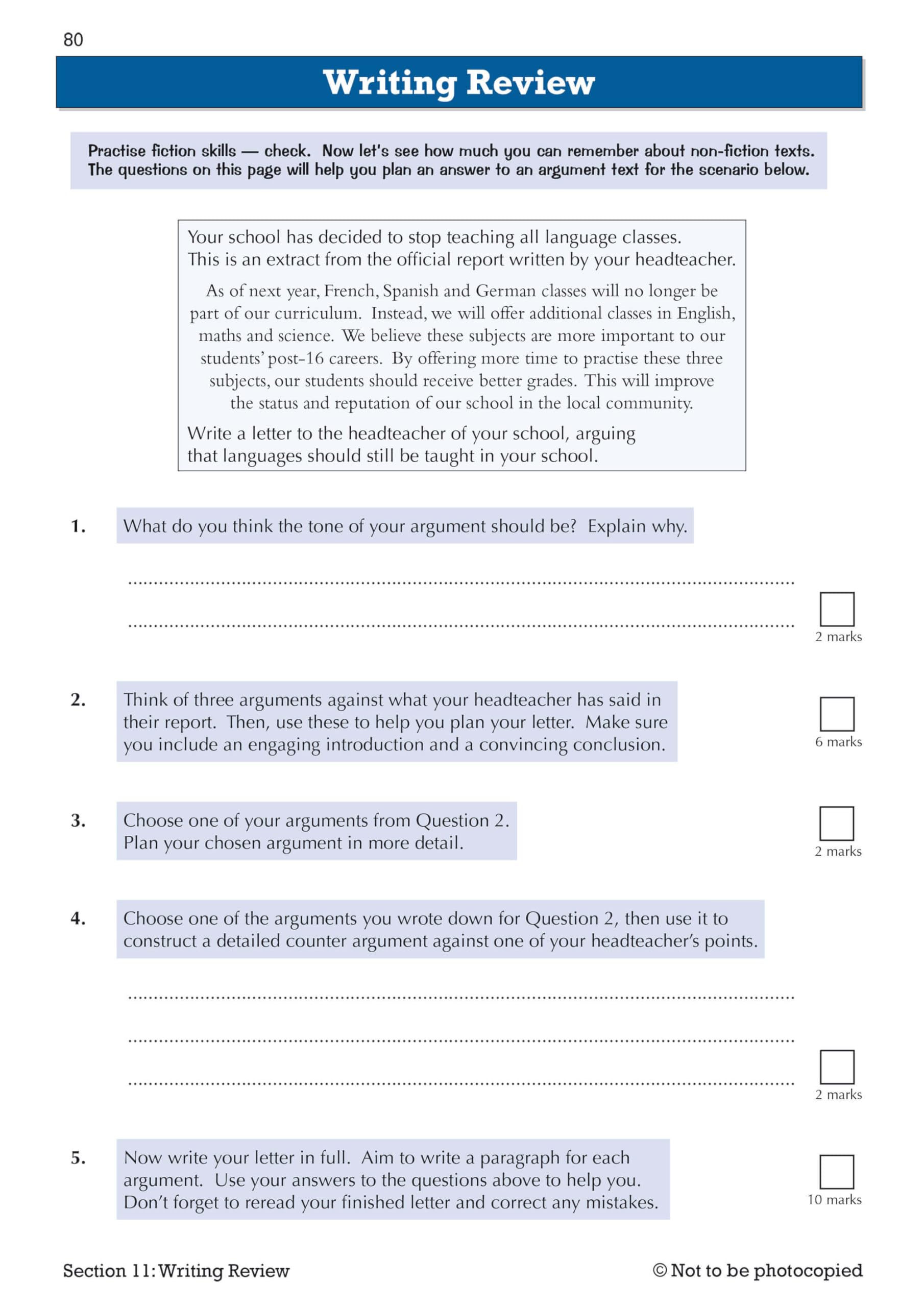 CGP New KS3 English Year 8 Targeted Workbook - Practice Questions & Answers | Paperback 7