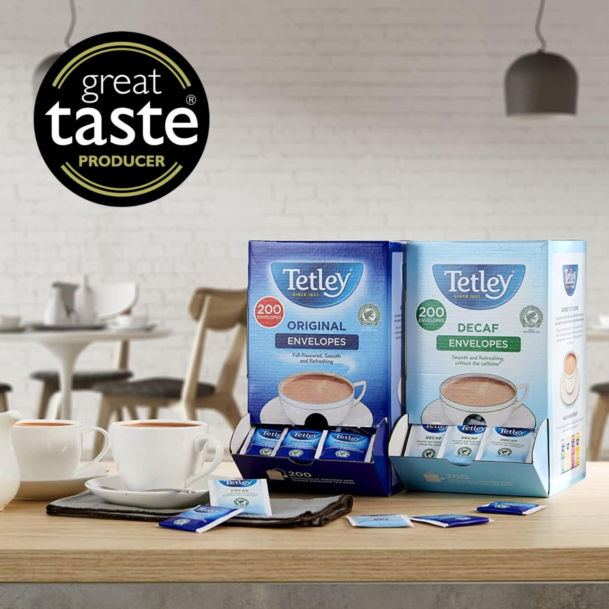 Tetley Original Black Tea Bags - 200 Count Pack | Rainforest Alliance Certified | Smooth Taste 6