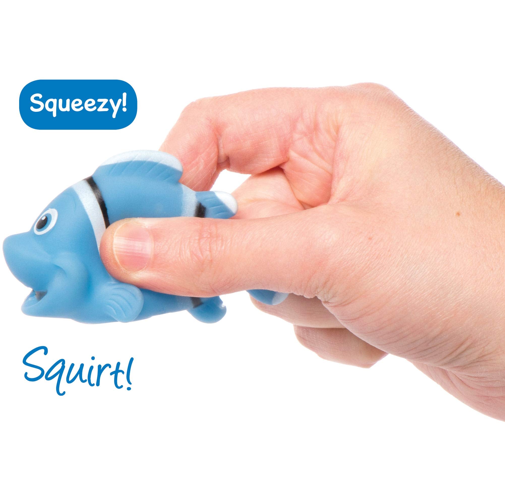 Baker Ross Sealife Squirters - Soft Rubber Bath Toys for Kids | Pack of 5 | Ages 3+ 3