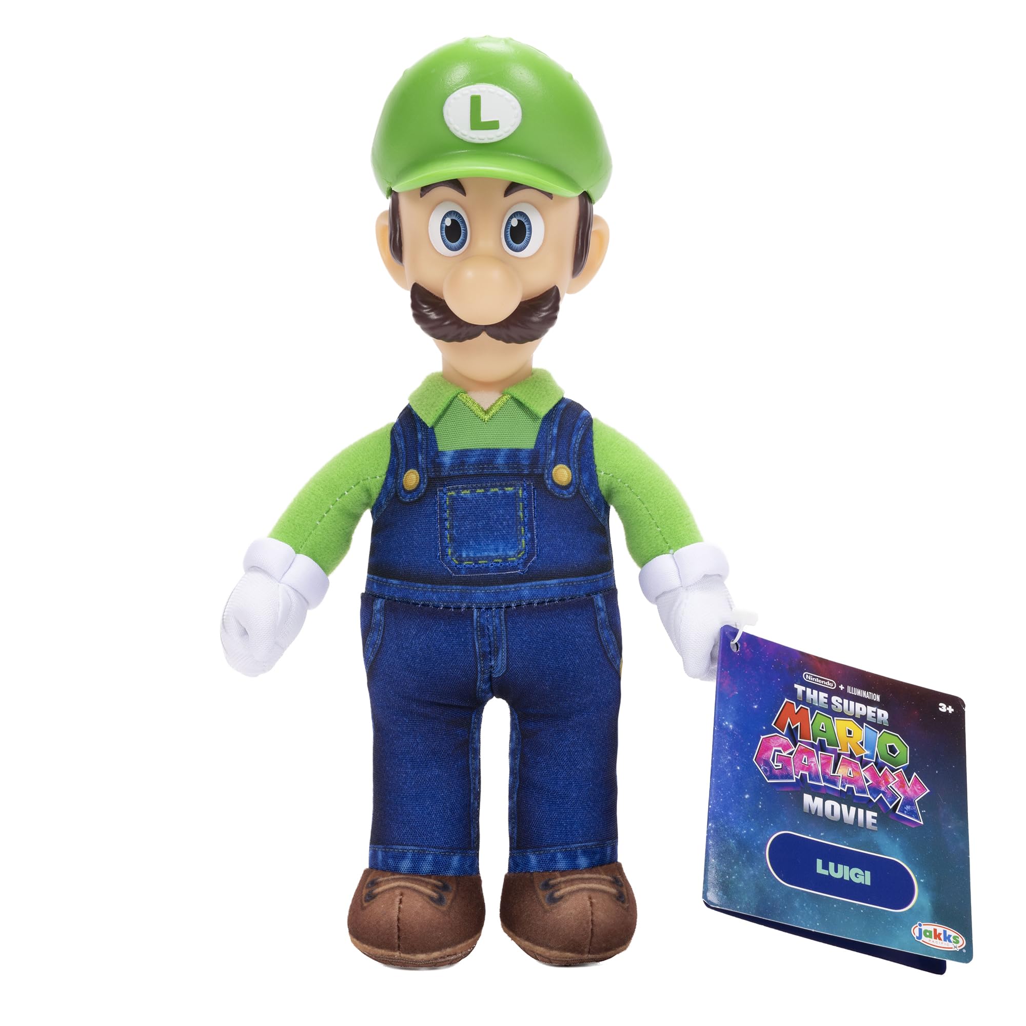 Jakks Pacific Super Mario Galaxy Movie Jumbo Plush Multipack - Mario, Luigi, Peach | 9' / 23cm 3