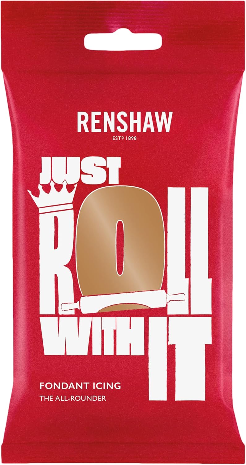 Renshaw – Teddybär, braun, rollenfertiger Fondant-Zuckerguss (250 g)