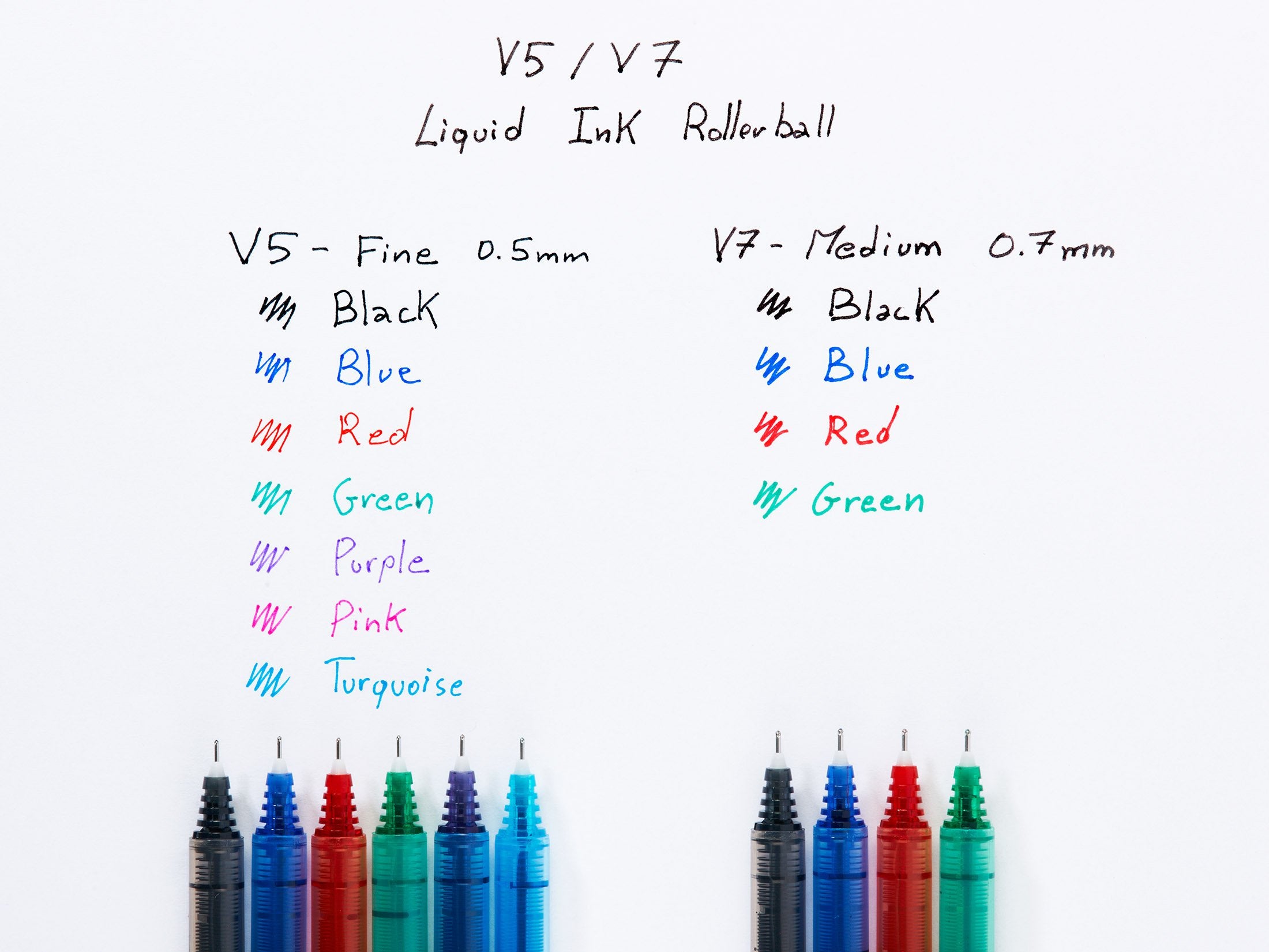 PILOT V7 Liquid Ink Rollerball Pen - 0.7mm Tip, Black Ink | Pack of 4 5