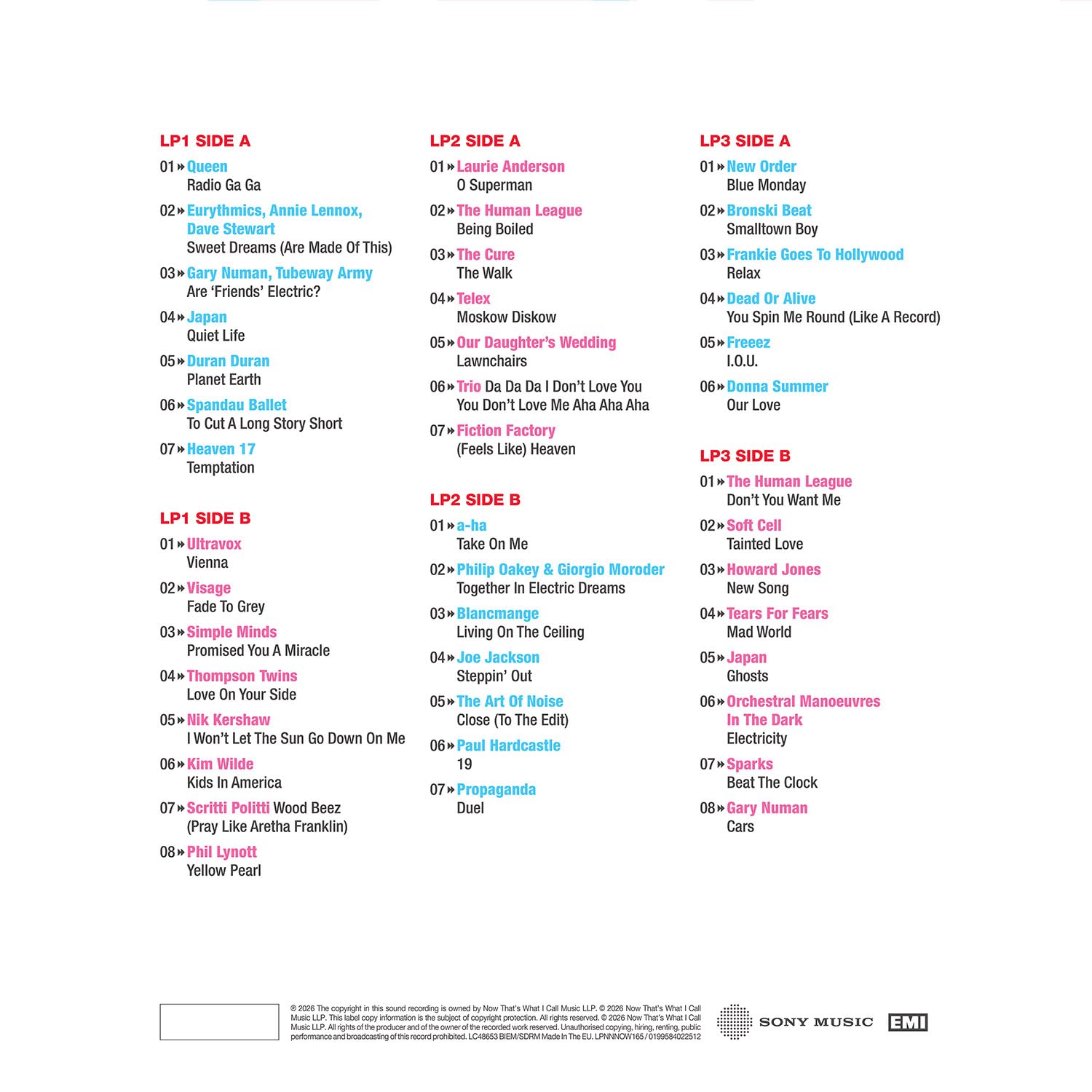 NOW That’s What I Call An Era - (Feels Like) Heaven: 1978-1985 [VINYL] 3
