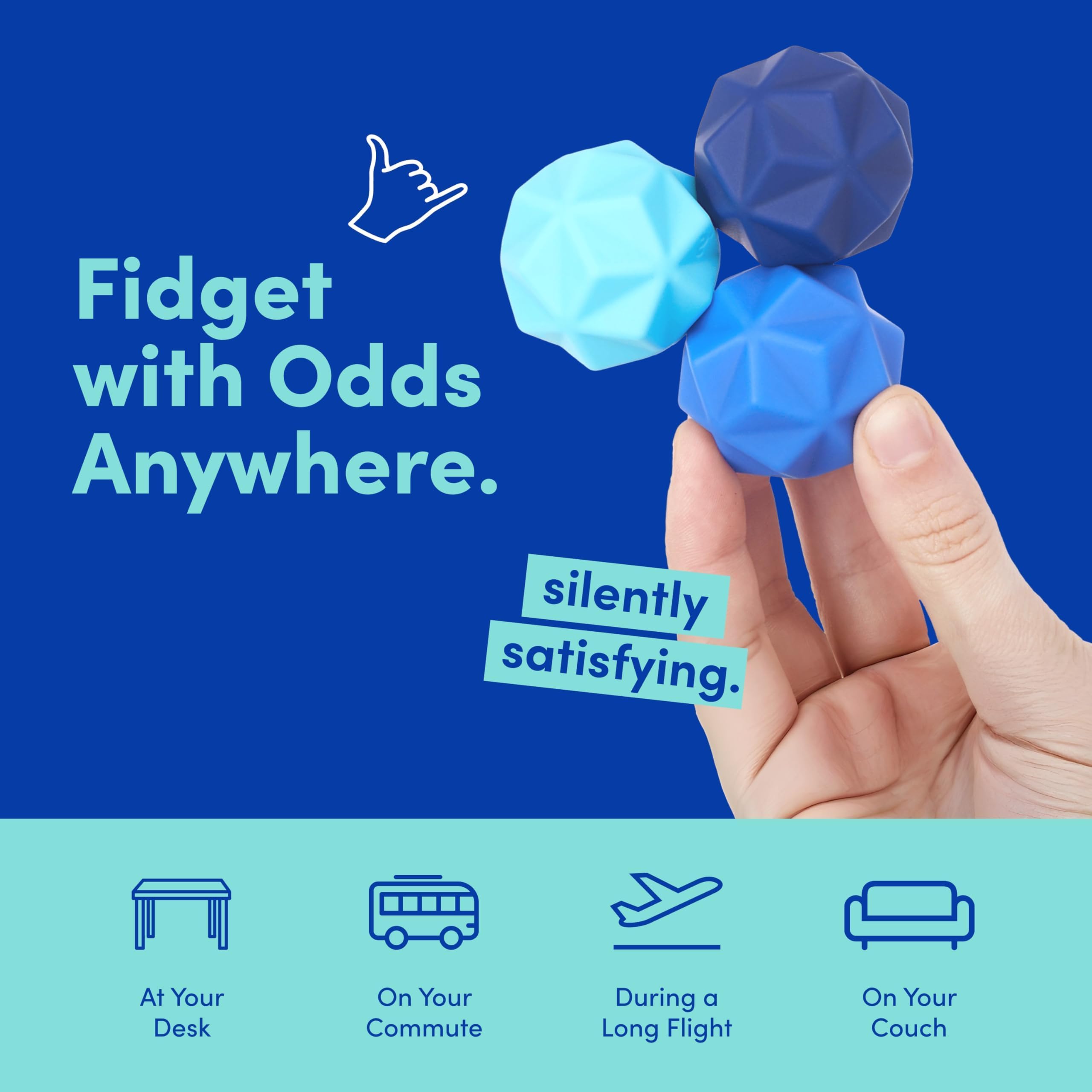 Speks Odds Soft Silicone Fidget Magnets - Silent Stress Relief Toy for Adults & Teens 6