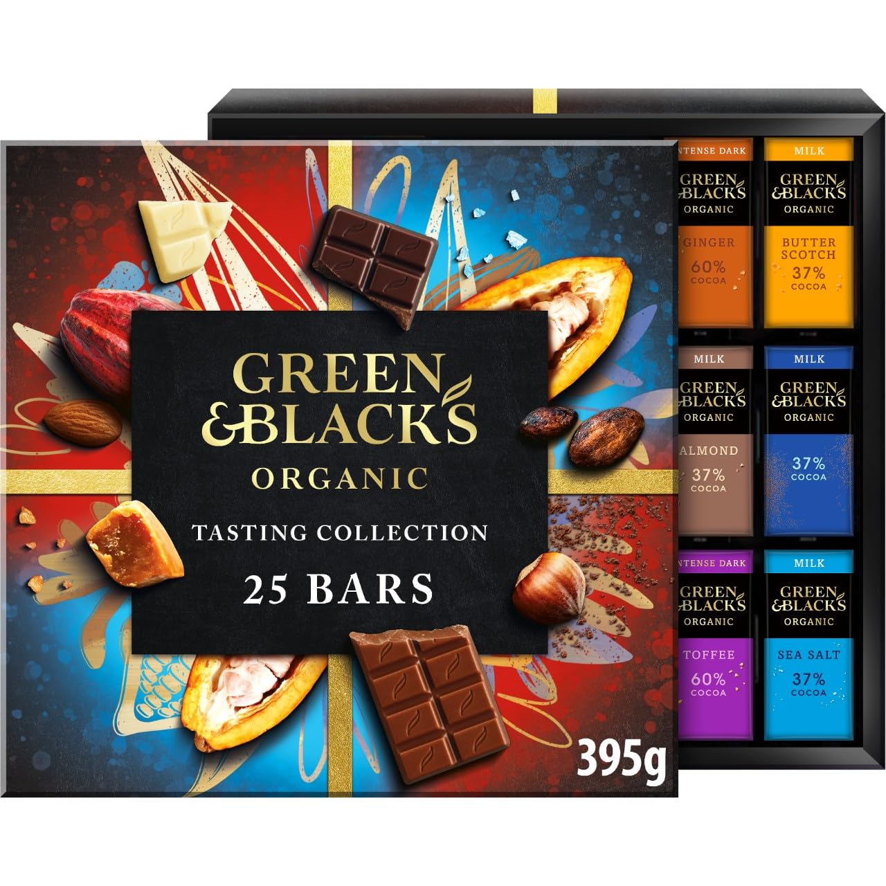 Green &amp; Black's Bio-Schokoladenriegel der Tasting Collection, 395 g 13
