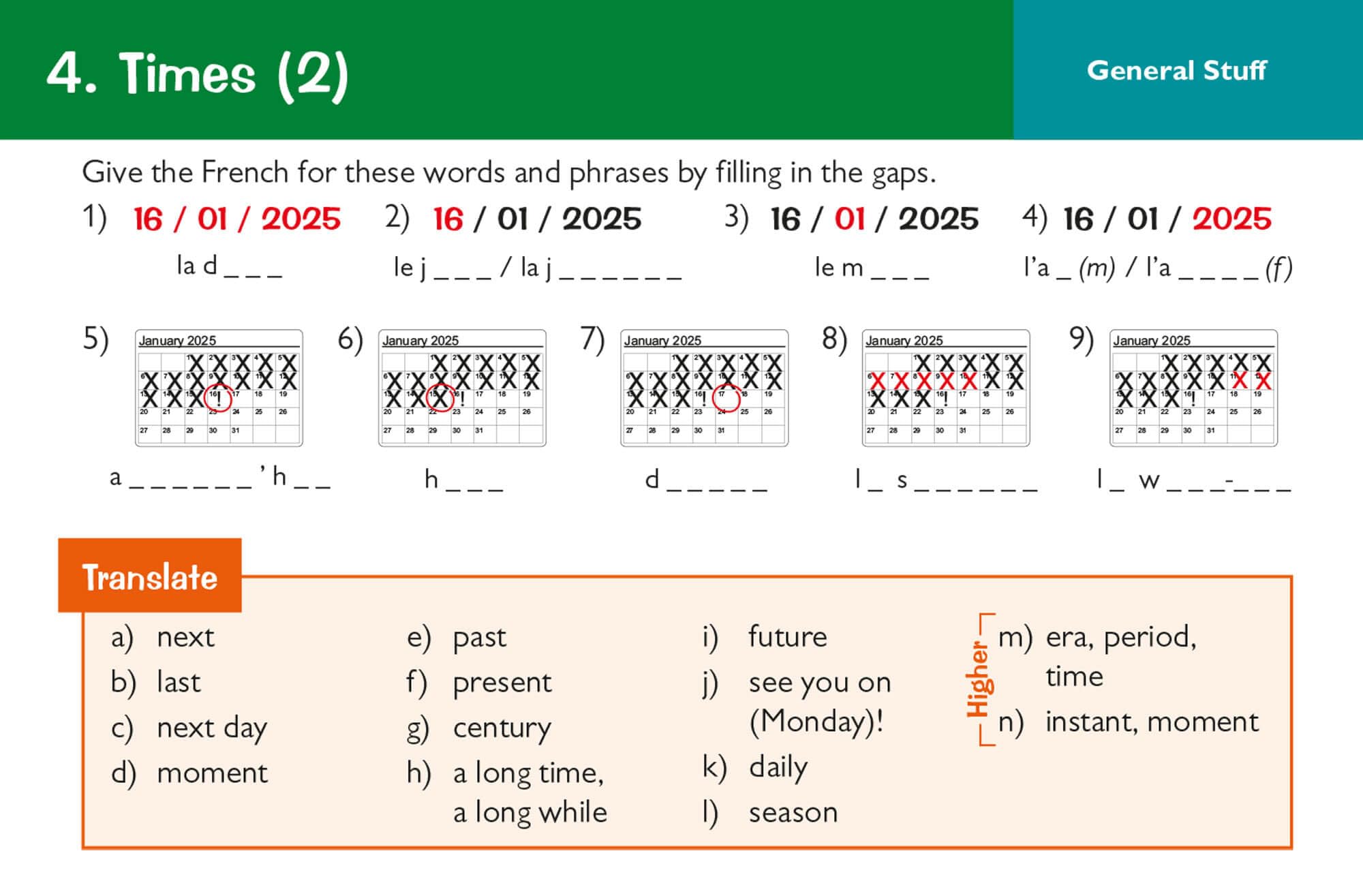 CGP New GCSE AQA French: Vocabulary Revision Question Cards | For Exams from 2026 | Cards Binding 8