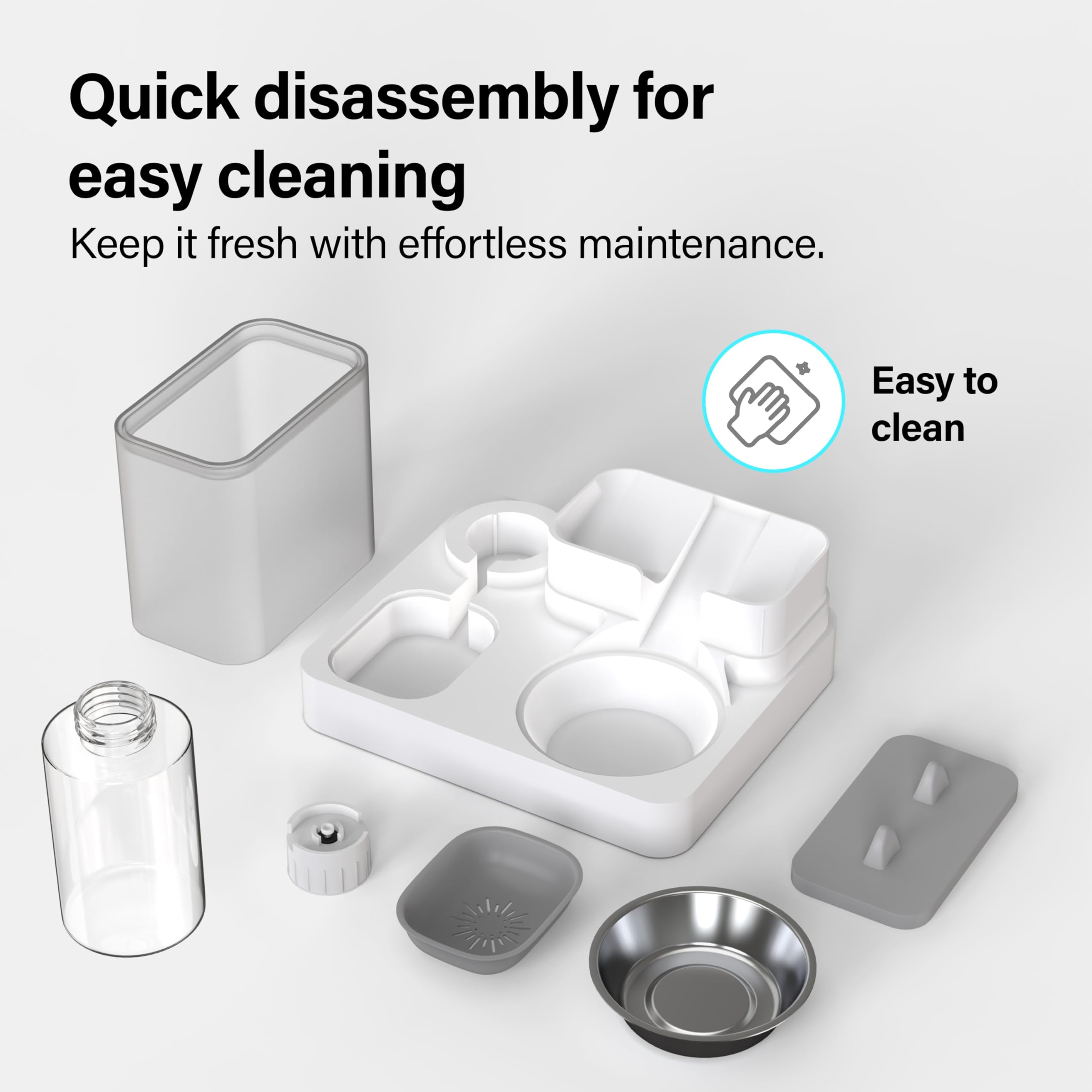 Vivo Technologies 2-in-1 Automatic Pet Feeder & Water Dispenser | 2.2L Food | 1L Water 3