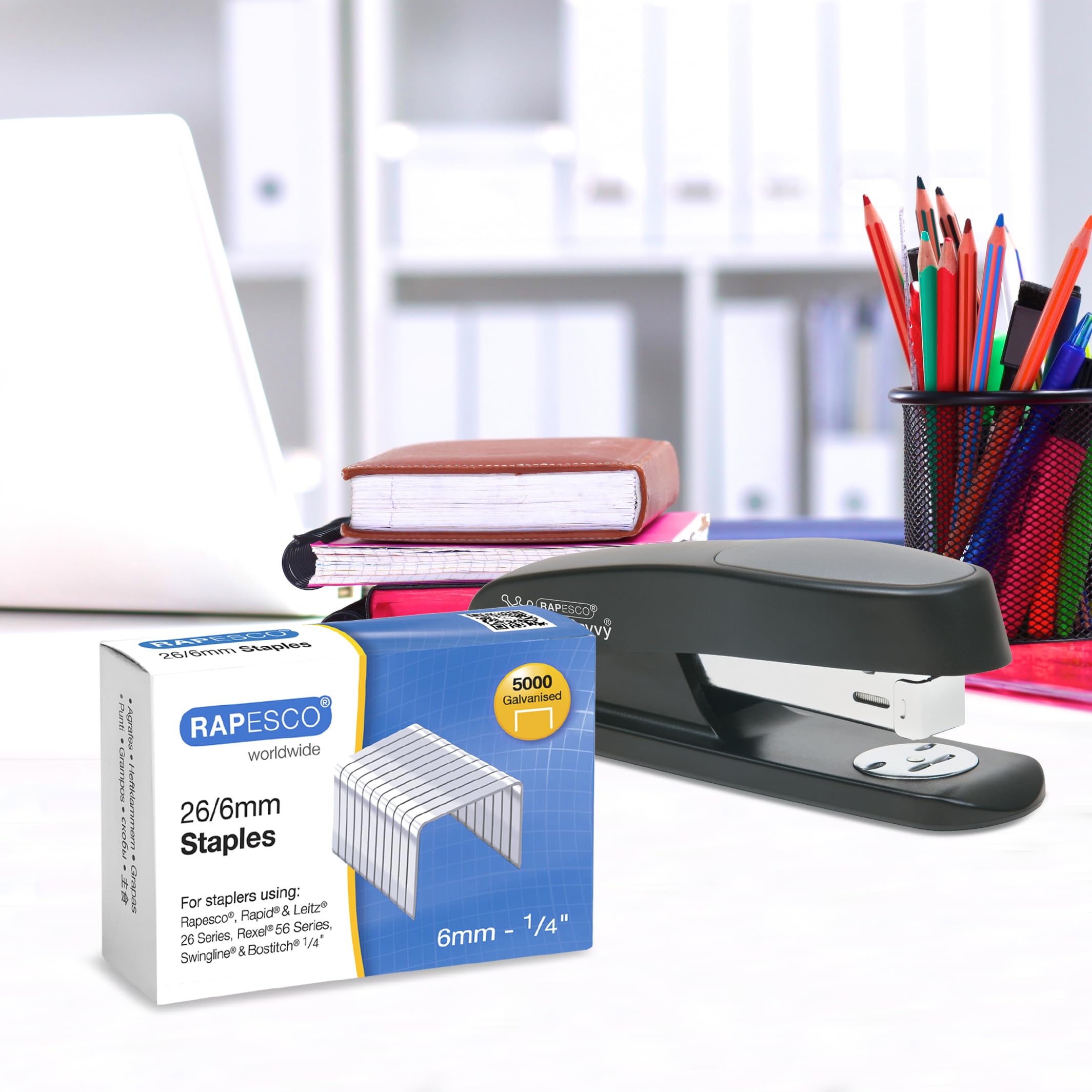 RAPESCO 1735 Staples Business Pack - 26/6mm (No.56) Galvanised Steel, 30000 Count