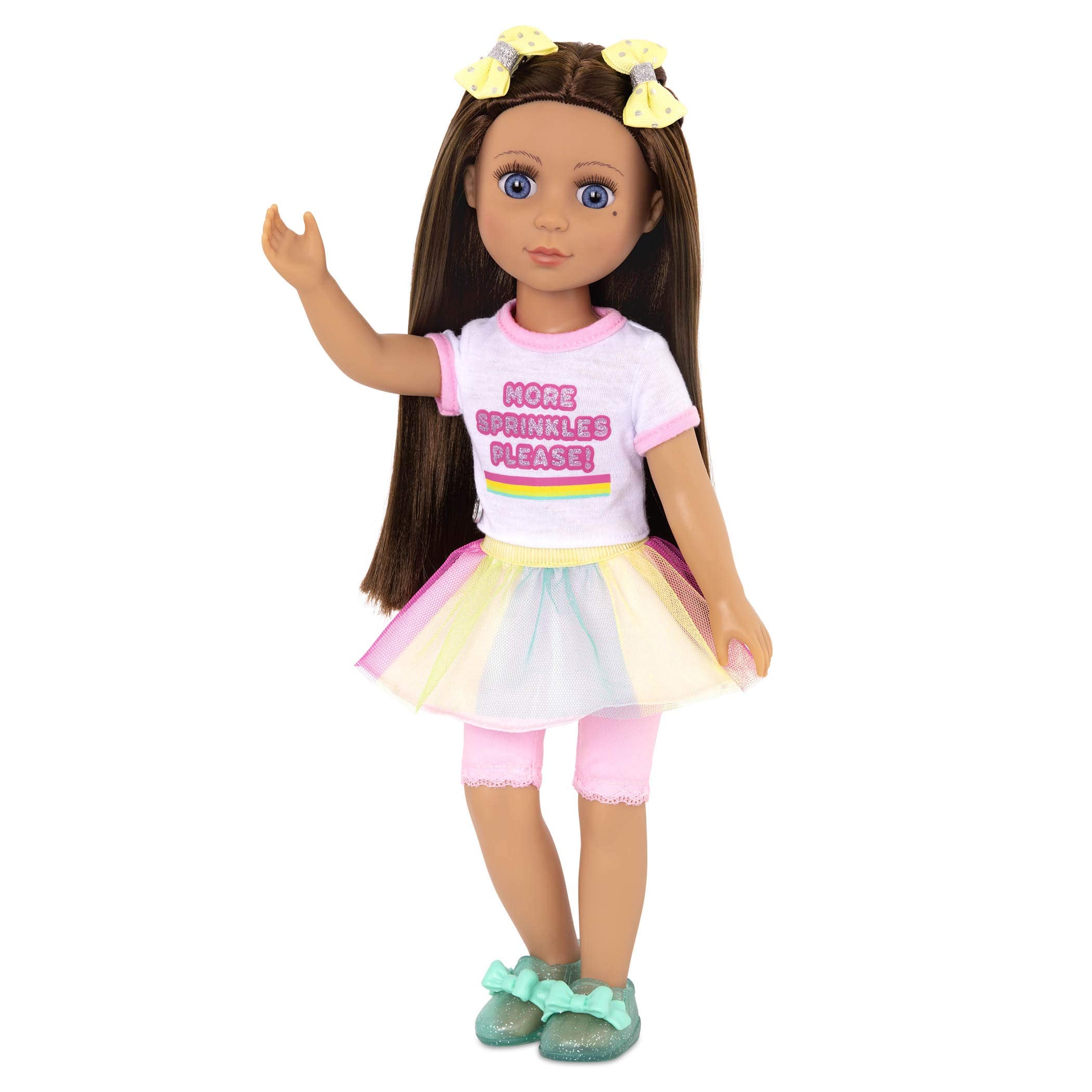 Glitter Girls Kika 14-Inch Fashion Doll with Ice Cream Outfit & Tutu Skirt | Ages 3+