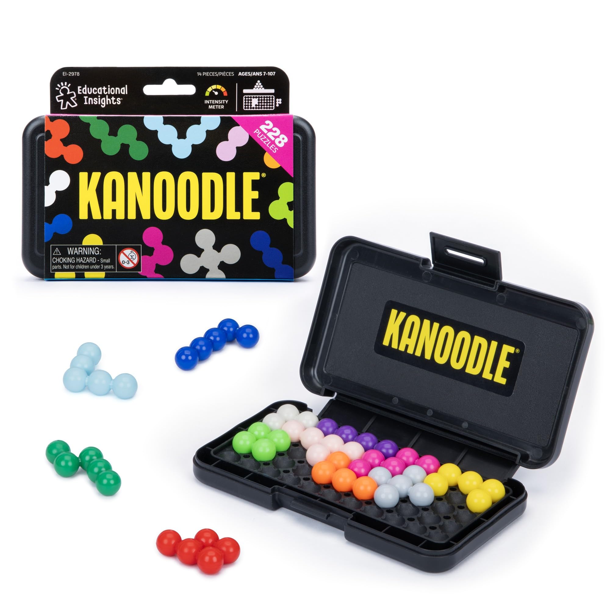 Learning Resources Kanoodle 3D Brain Teaser Puzzle Game - 200+ Challenges | Ages 7+ | 1 Player
