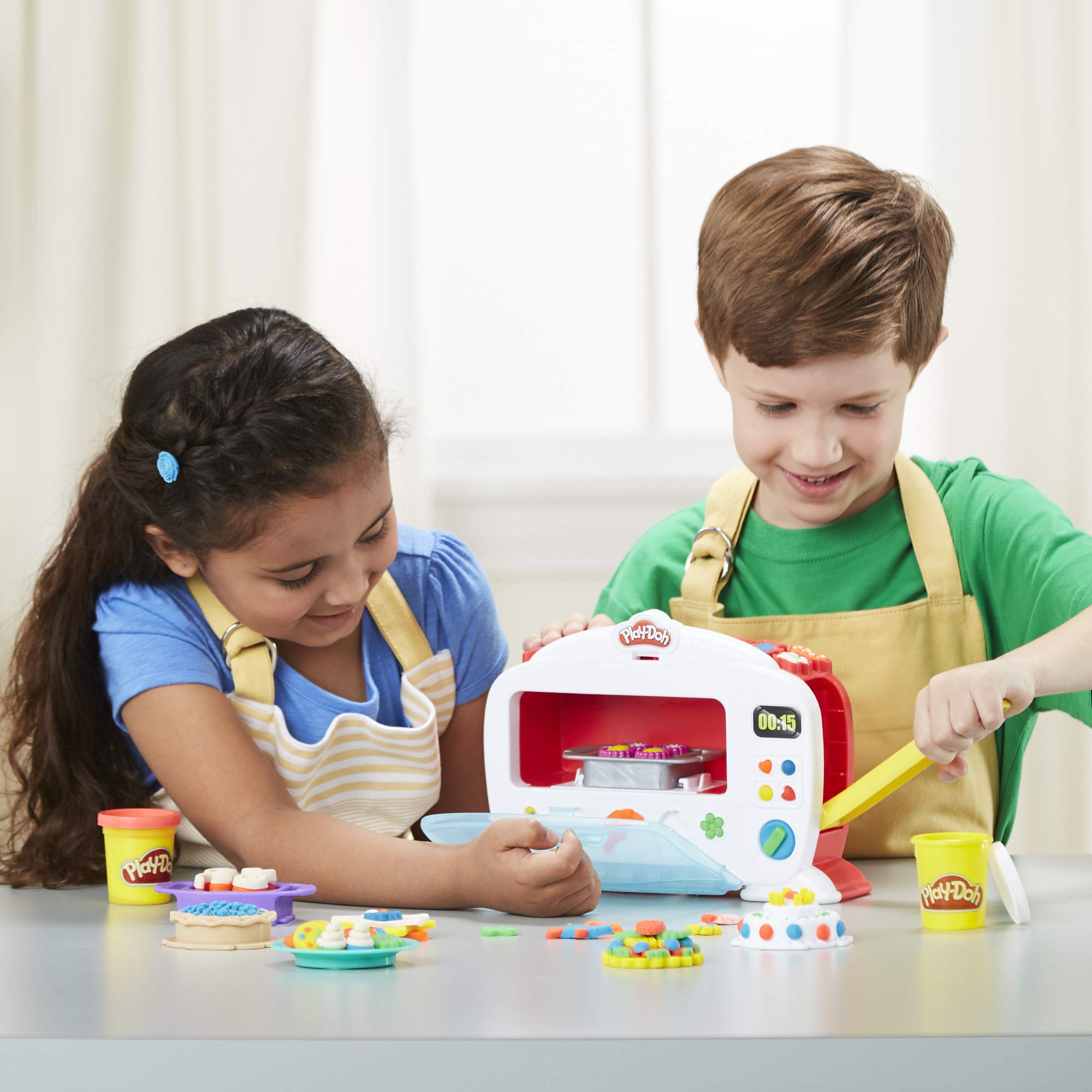 Play-Doh Kitchen Creations Magischer Ofen-Spielset – Lichter und Geräusche für Kinder ab 3 Jahren 4