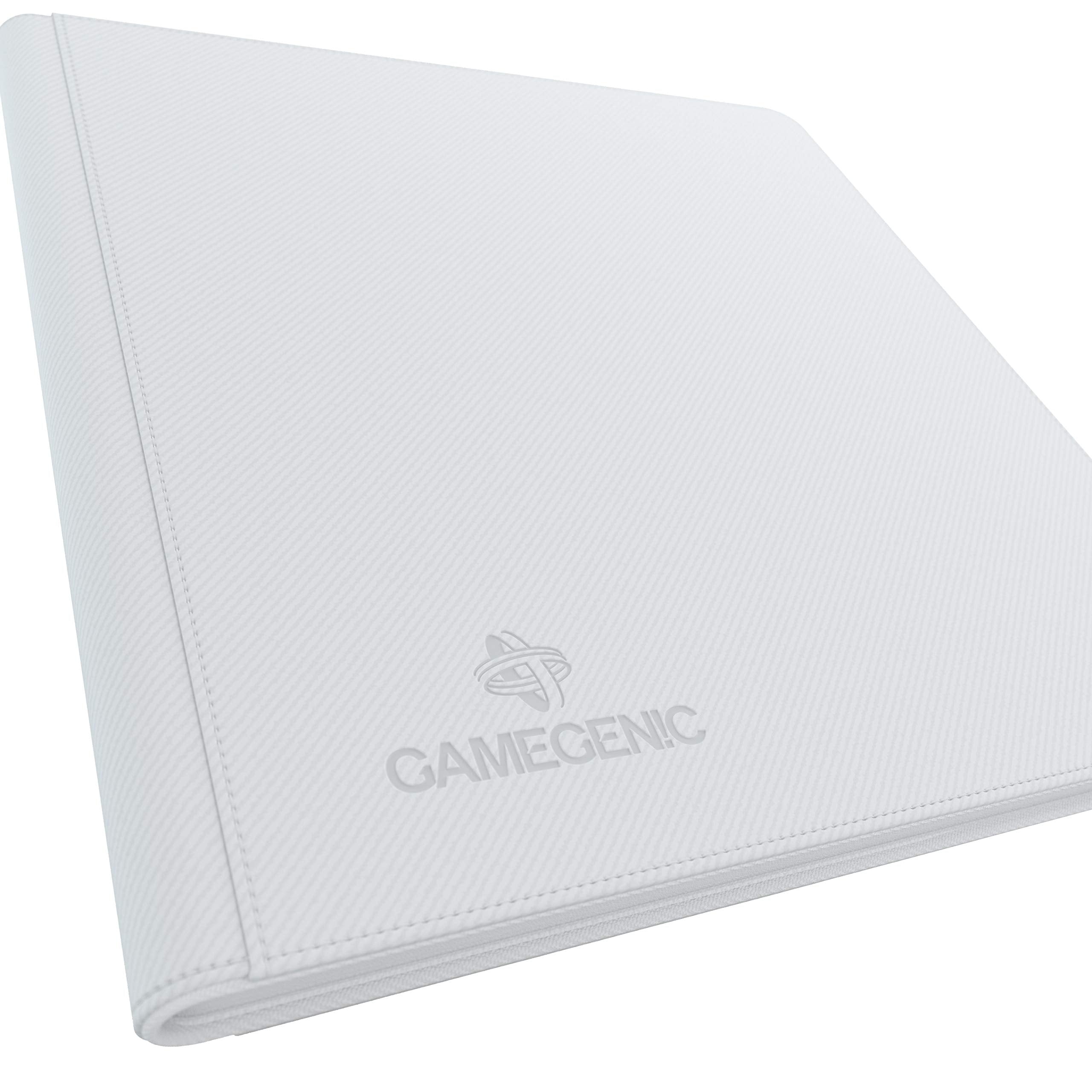 Gamegenic Zip-Up Album - 480 Card Capacity | Side-Loading Pockets | Rigid Cover | White 7