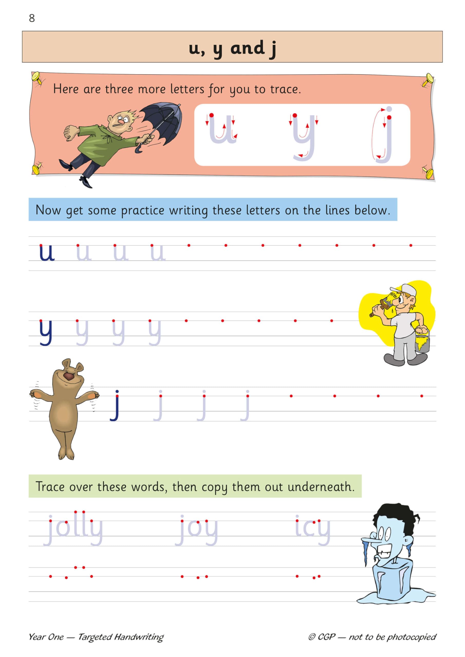 CGP KS1 English Targeted Practice Book - Handwriting for Year 1 | Paperback | 32 Pages 4