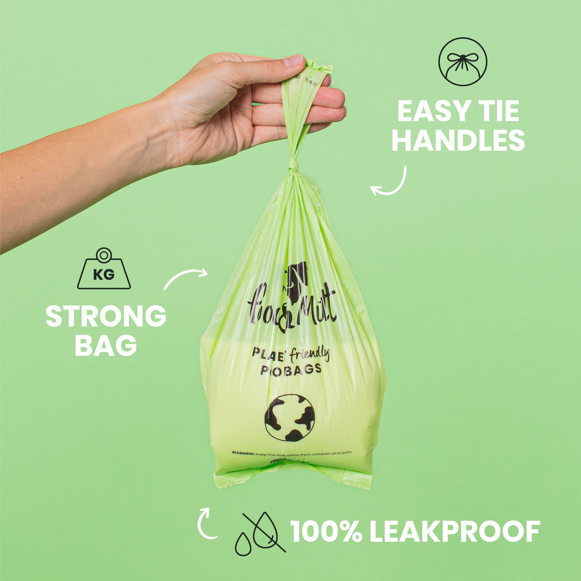 Pooch & Mutt Dog Poo Bags - 100% Leak Proof, Extra Thick, Recyclable Waste Bags | 40 Count 7