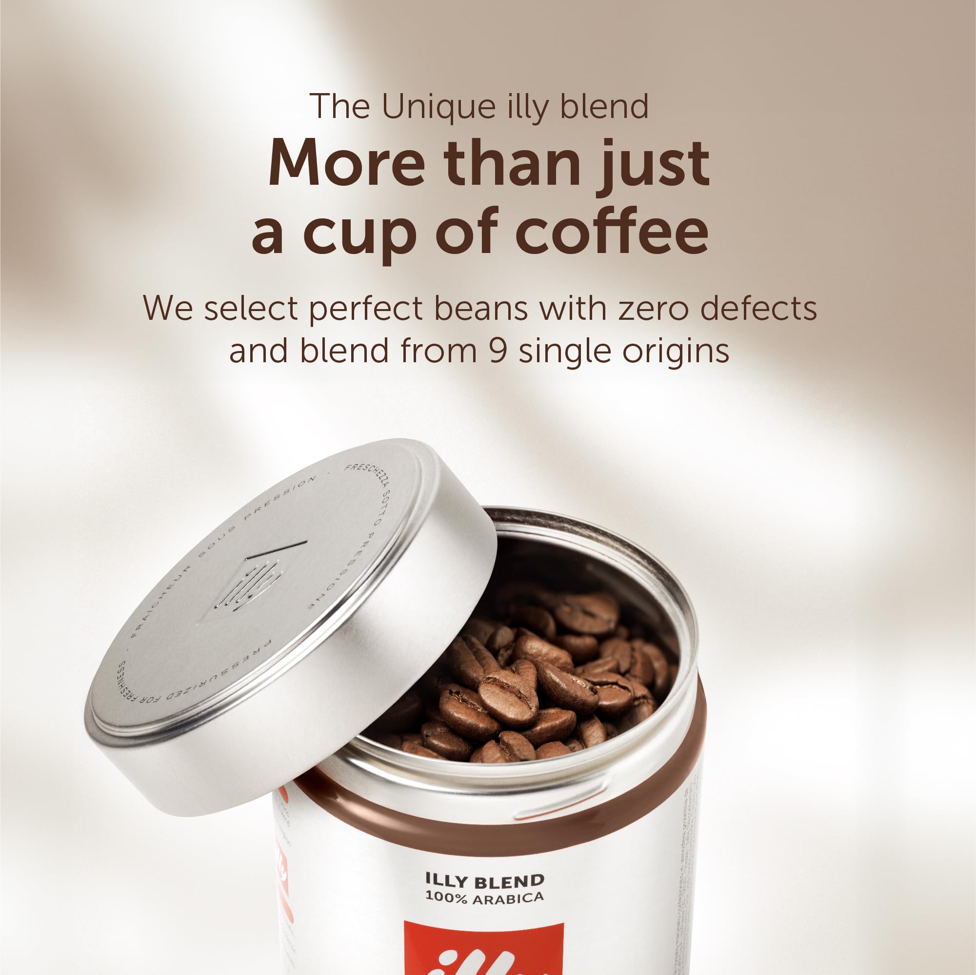 illy Coffee Beans - India Dark Roast - 100% Whole Arabica - 250g Tin 3