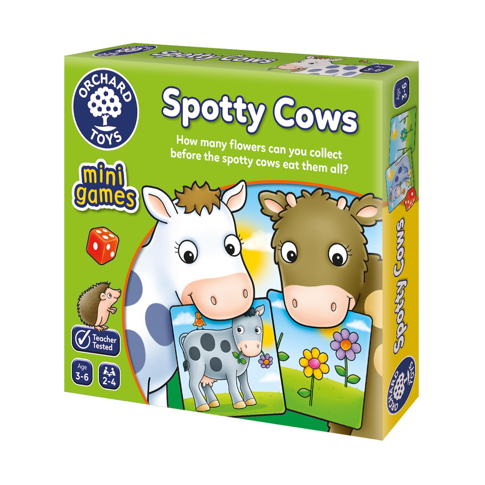 Orchard Toys Spotty Cows Mini Game for Kids Ages 3-6 | Number Matching Travel Game