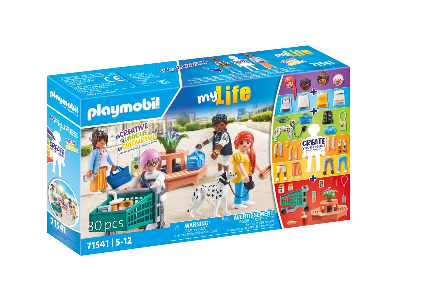 Playmobil MyLife: MyFigures Shopping Playset | 80 Pieces | Ages 5+