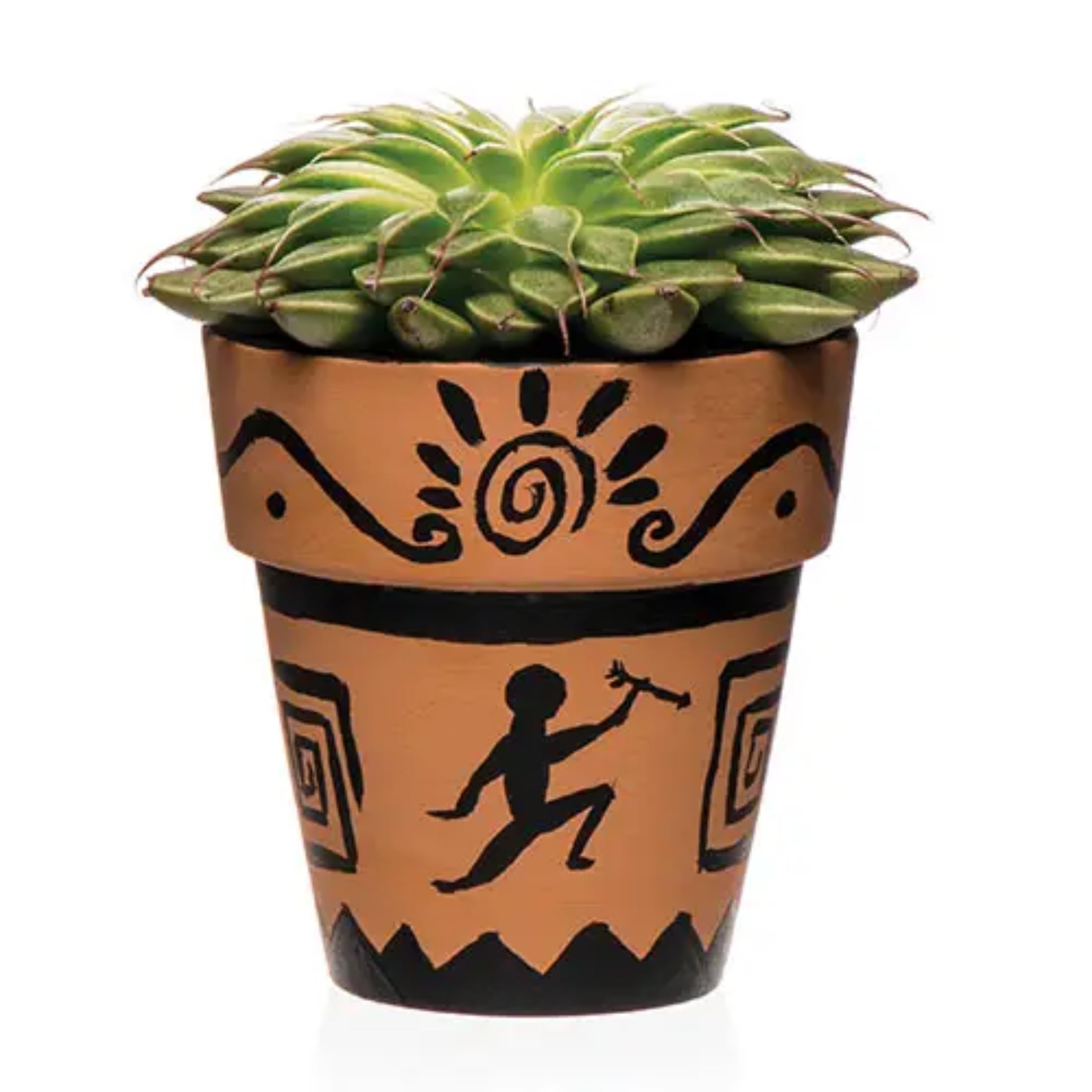 Baker Ross Terracotta Flower Pots - Pack of 4, 7cm x 7cm Ceramic Planters for Painting 3