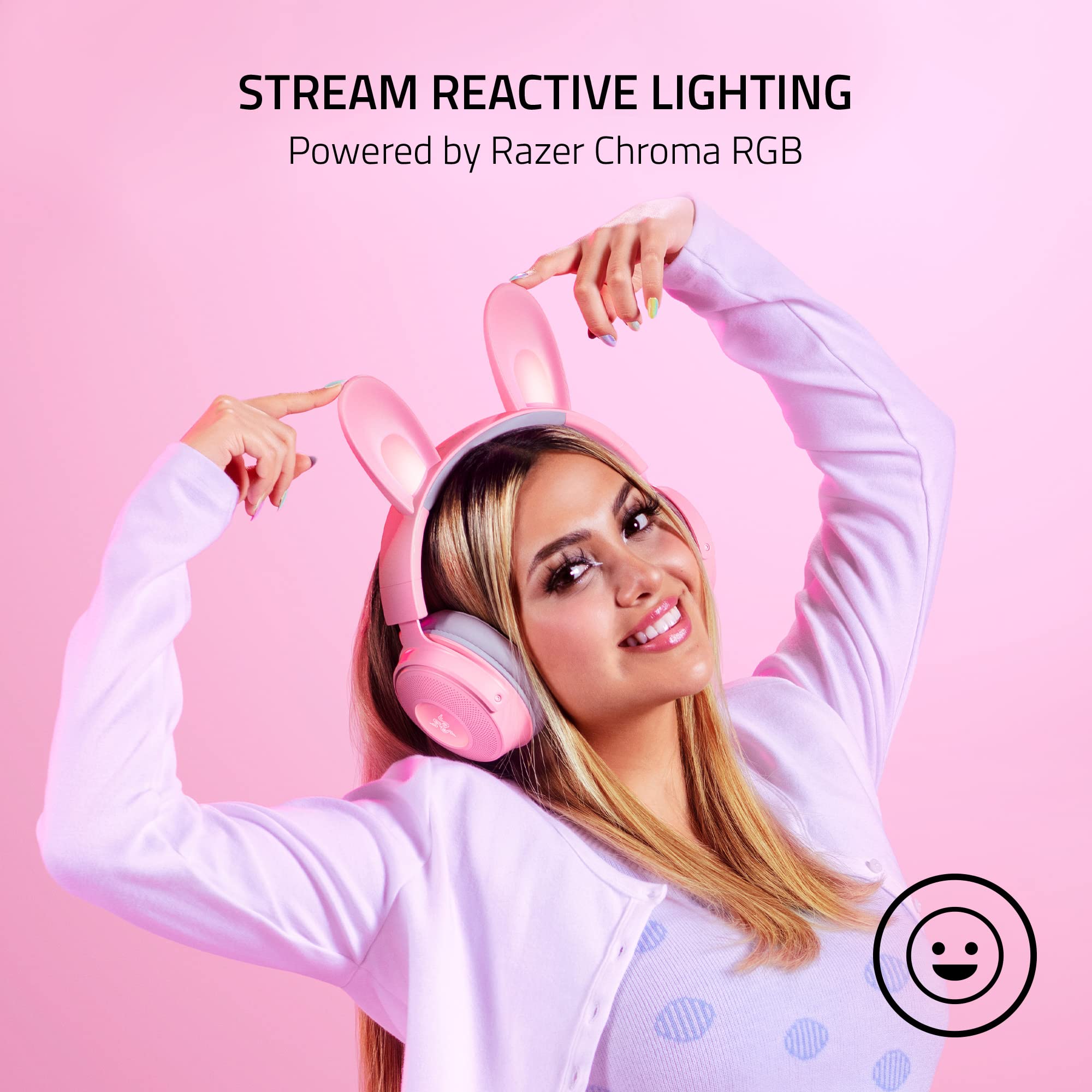 Razer Kraken Kitty Edition V2 Pro - Wired RGB Gaming Headset with Interchangeable Ears 10