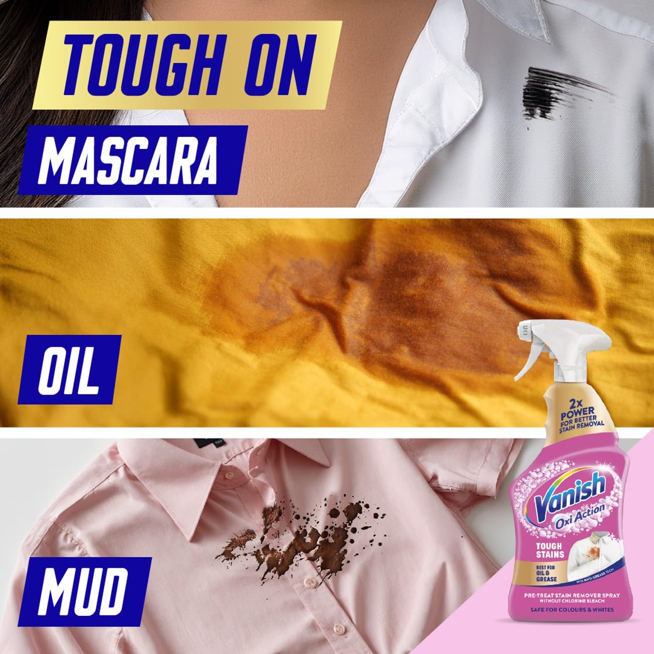 Vanish Gold Oxi Action Multi Degreaser Spray for Tough Stains | 950 ml Liquid 6