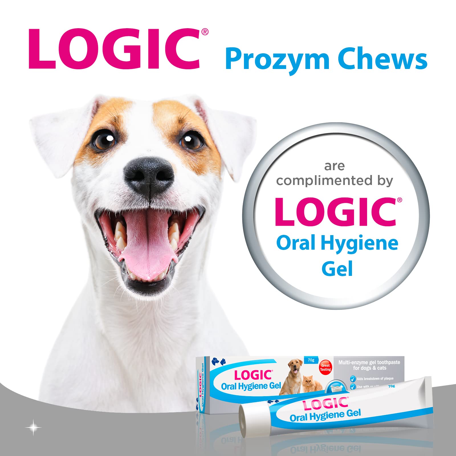 Logic Prozym Dental Sticks for Small Dogs & Puppies - Beef Flavor, Low Calorie | 15 Chews 5