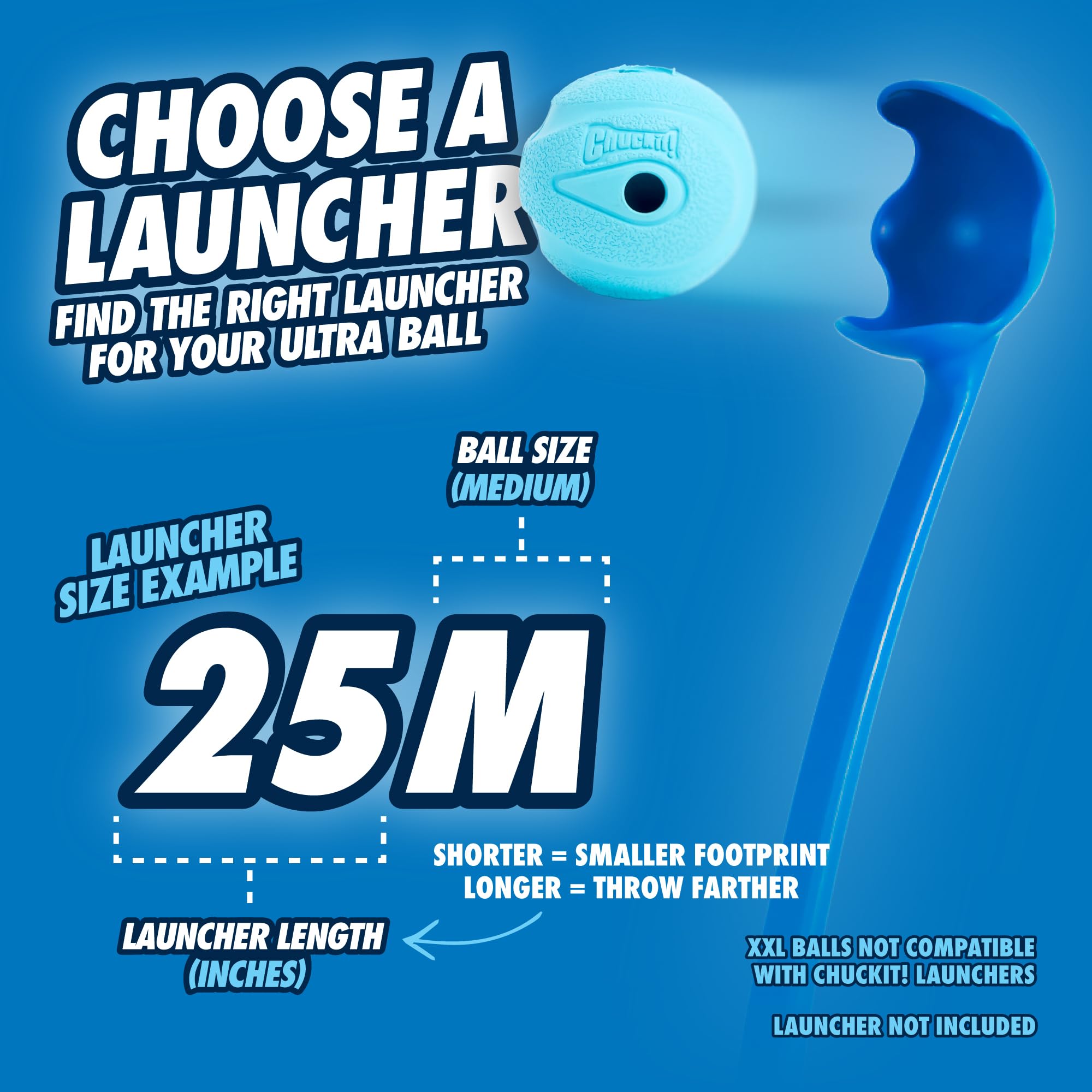 Chuckit! The Whistler Ball - High Bounce Rubber Dog Toy | Launcher Compatible | Medium, 2 Pack 4