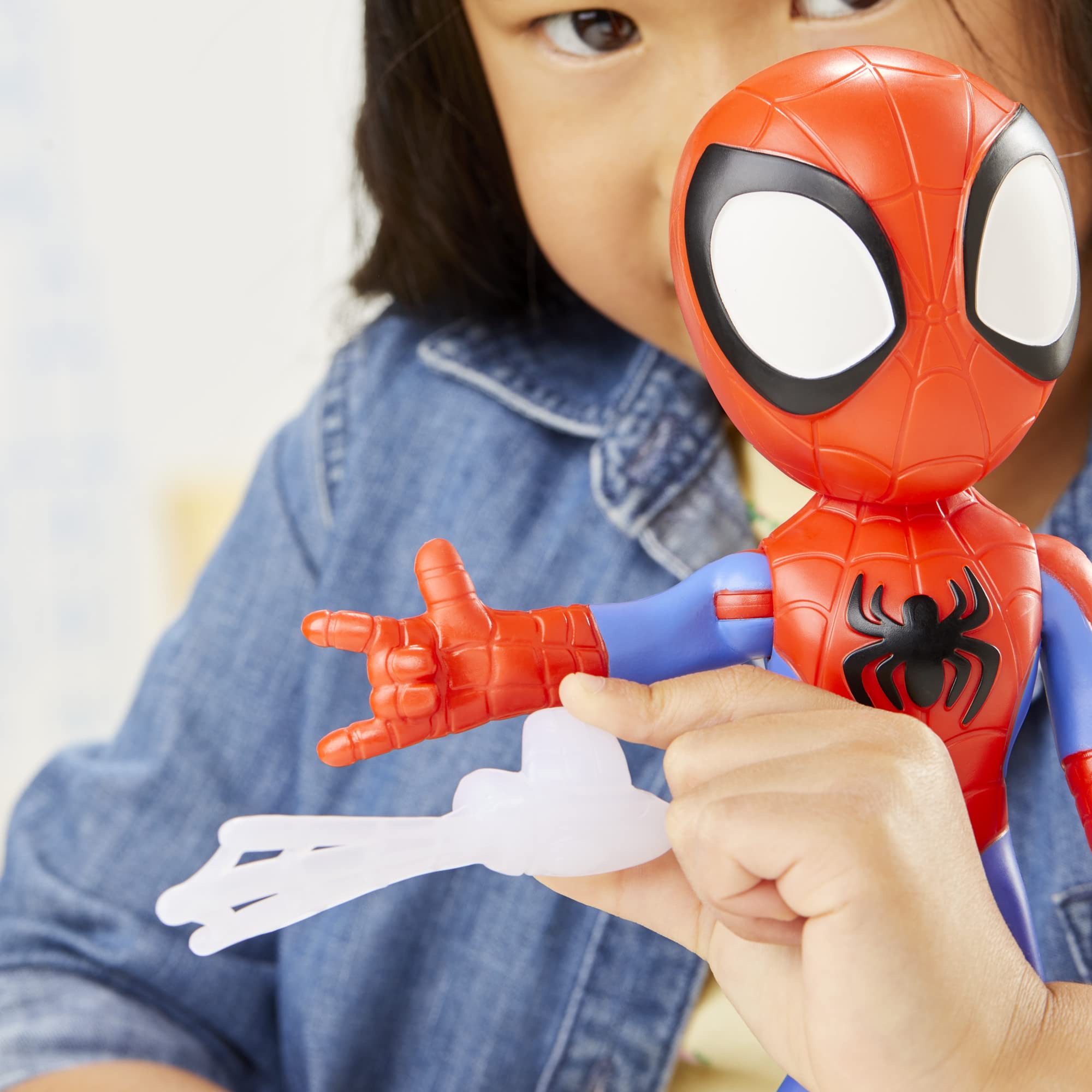 Marvel Spidey and His Amazing Friends Supersized Spidey Action Figure - 22.5 cm Tall | Posable | Ages 3+ 7