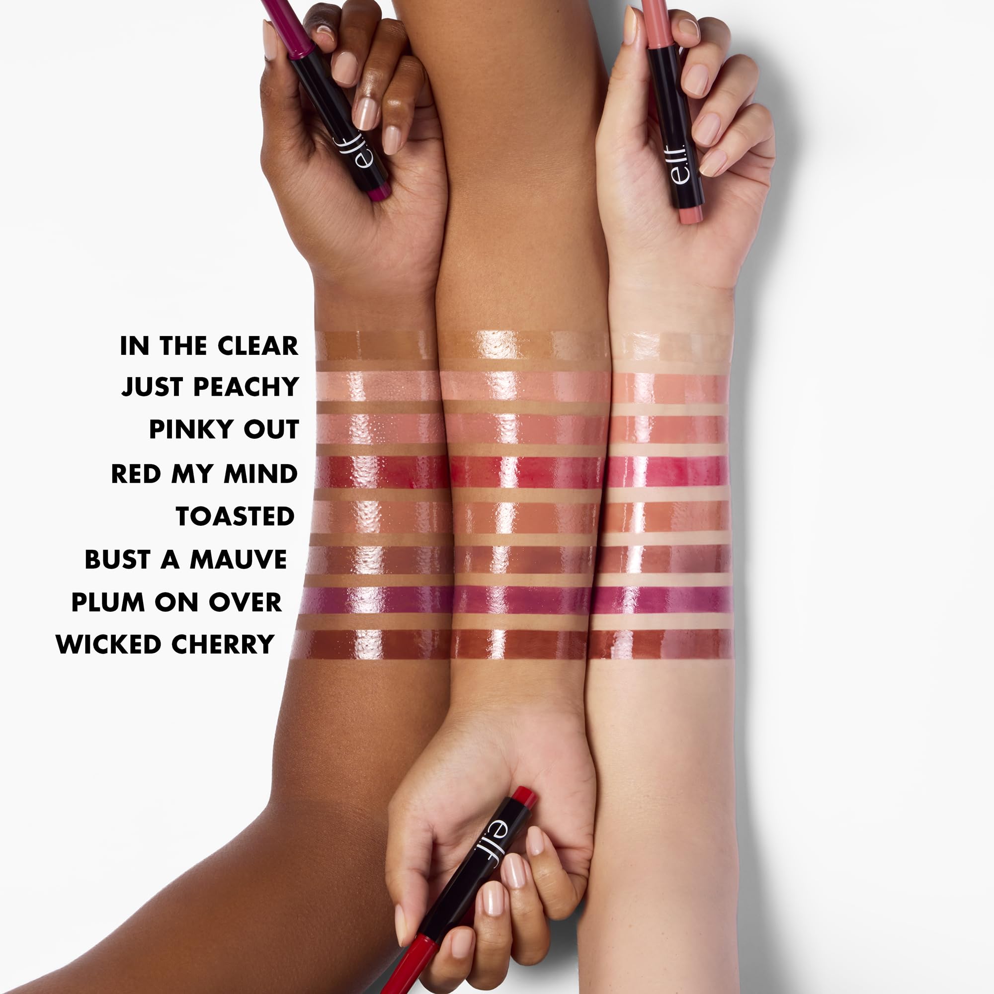 e.l.f. Pout Clout Lip Plumping Pen - Sheer Color, Plumping & Moisturizing | Vegan Crayon 3