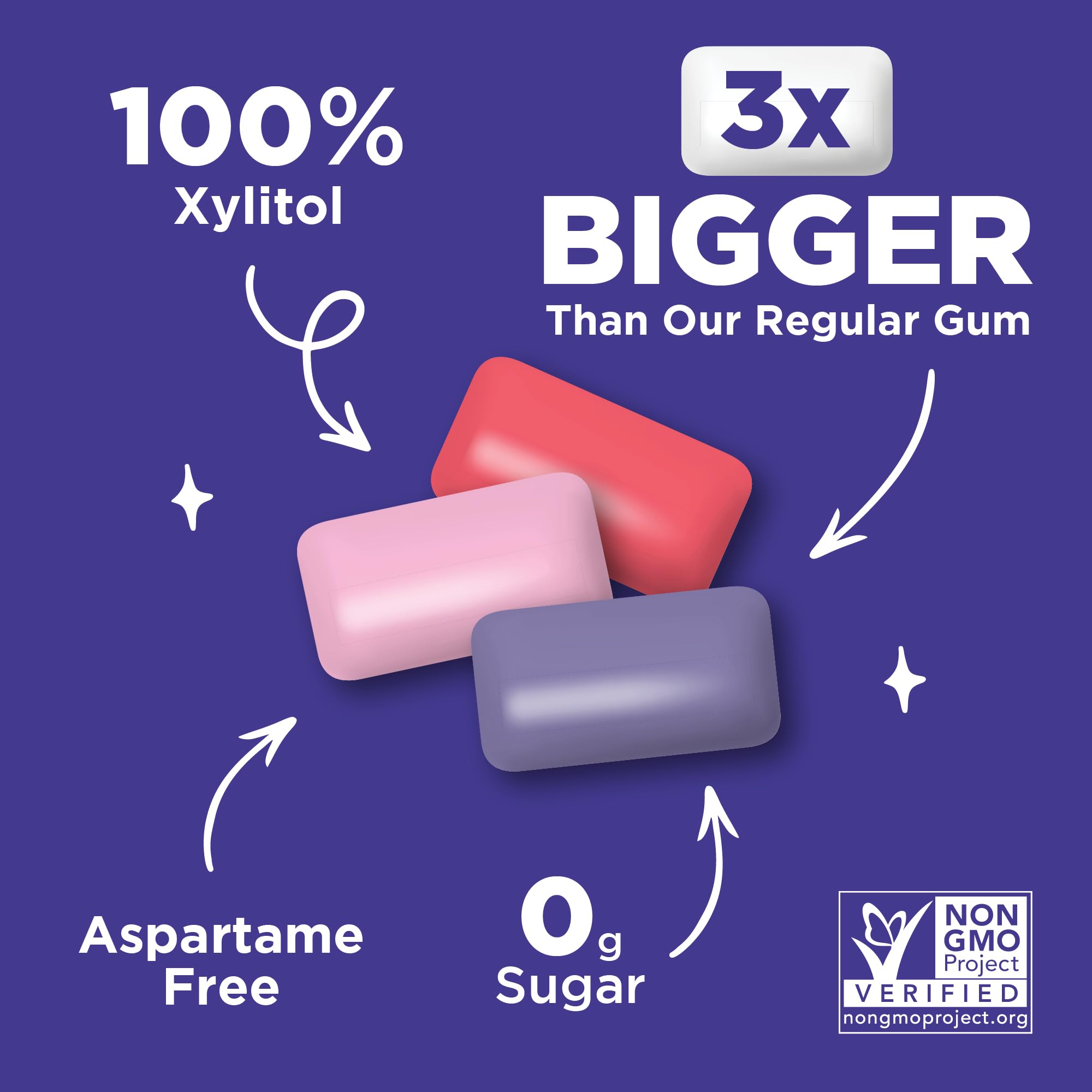 PUR - Jumbo Gum Chewing Gum (Resealable Bag) 5