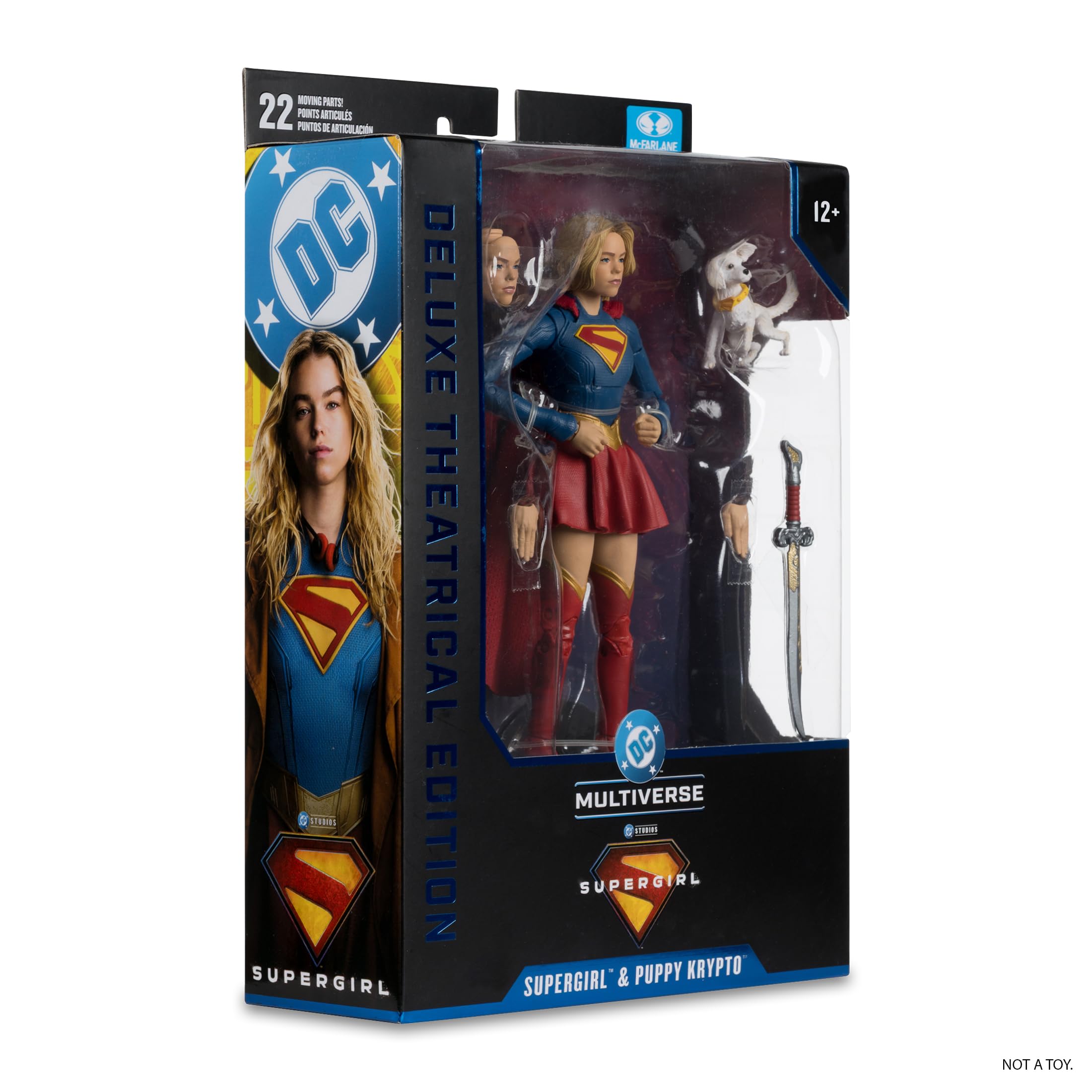 McFarlane DC Multiverse Supergirl and Baby Krypto 7in Action Figure Set | Ultra Articulation 6