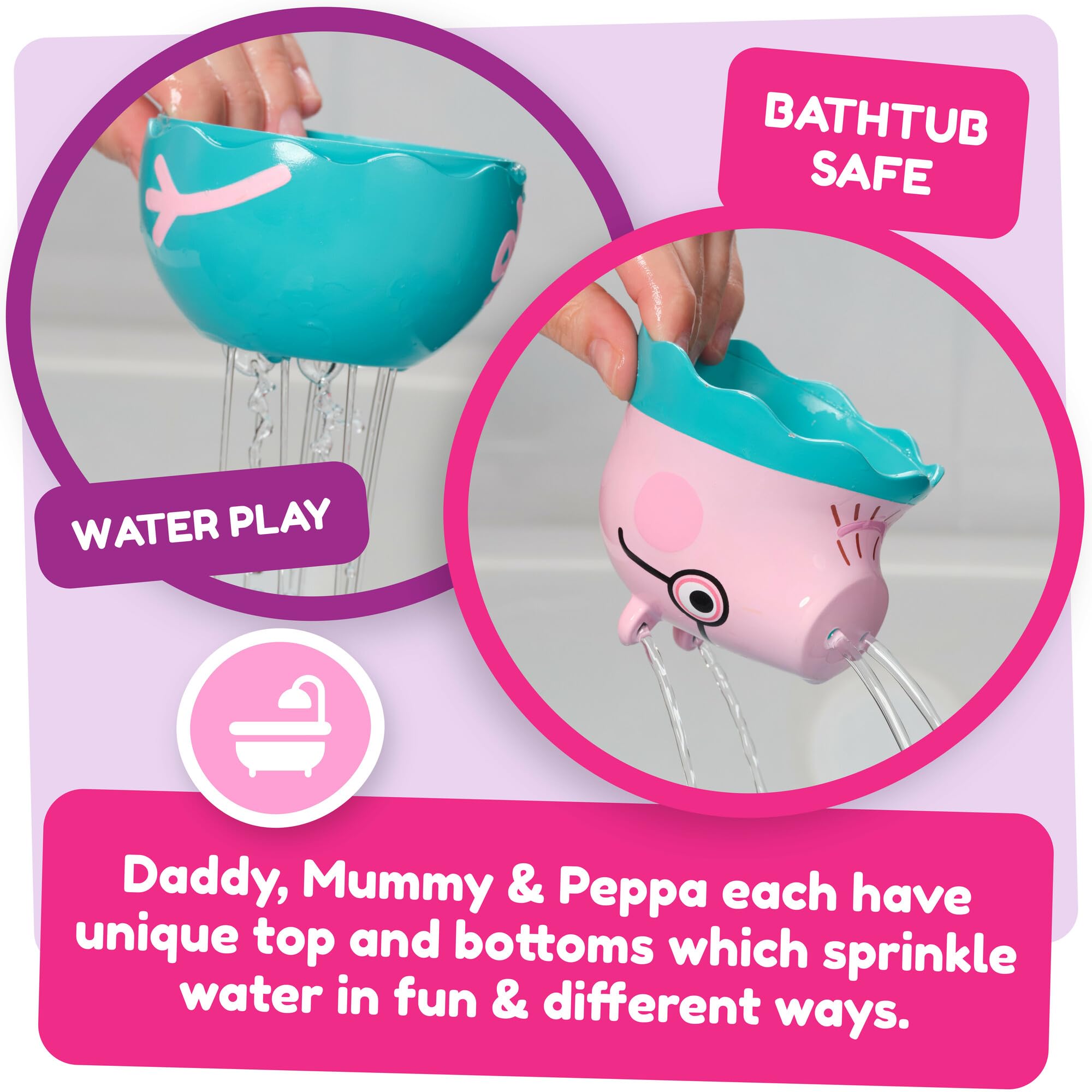 Toomies Peppa’s Nesting Family Bath Toy E73526 | Stacking & Scooping Fun | Ages 18 Months+ 3