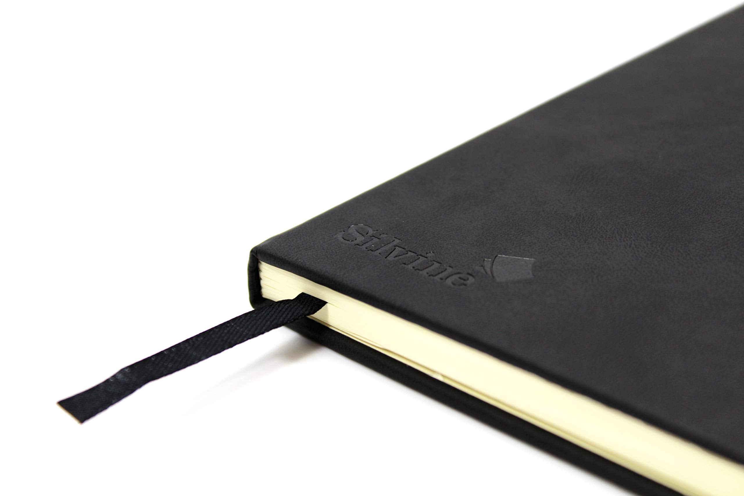 Silvine A5 Executive Soft Feel Notebook Black. 160 Pages (80 Sheets) Ruled 7mm feint. Ref 197BK (148 x 212mm), 391133 6
