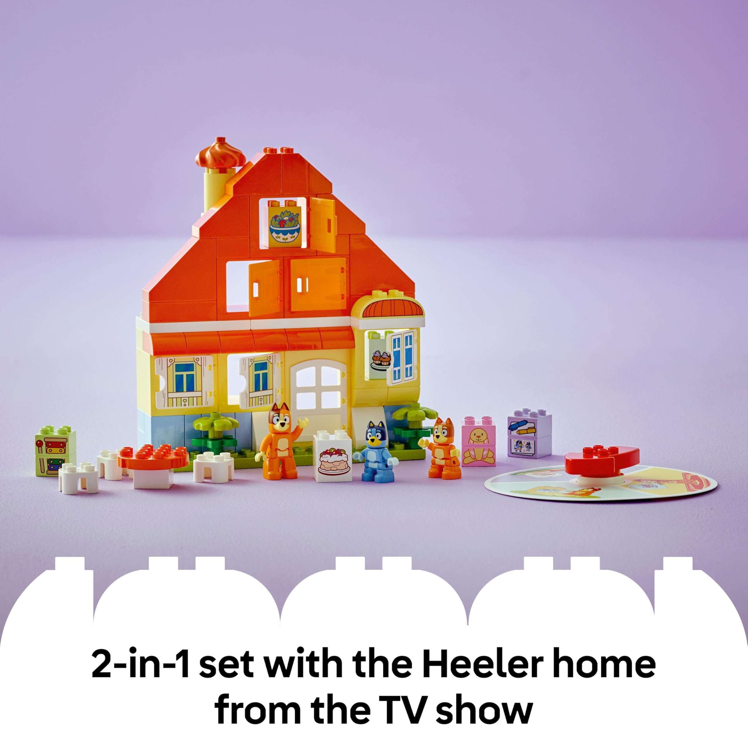 LEGO DUPLO Bluey: Bluey's Family House with Memory Game Building Set | Ages 3+ | Multicolor 4