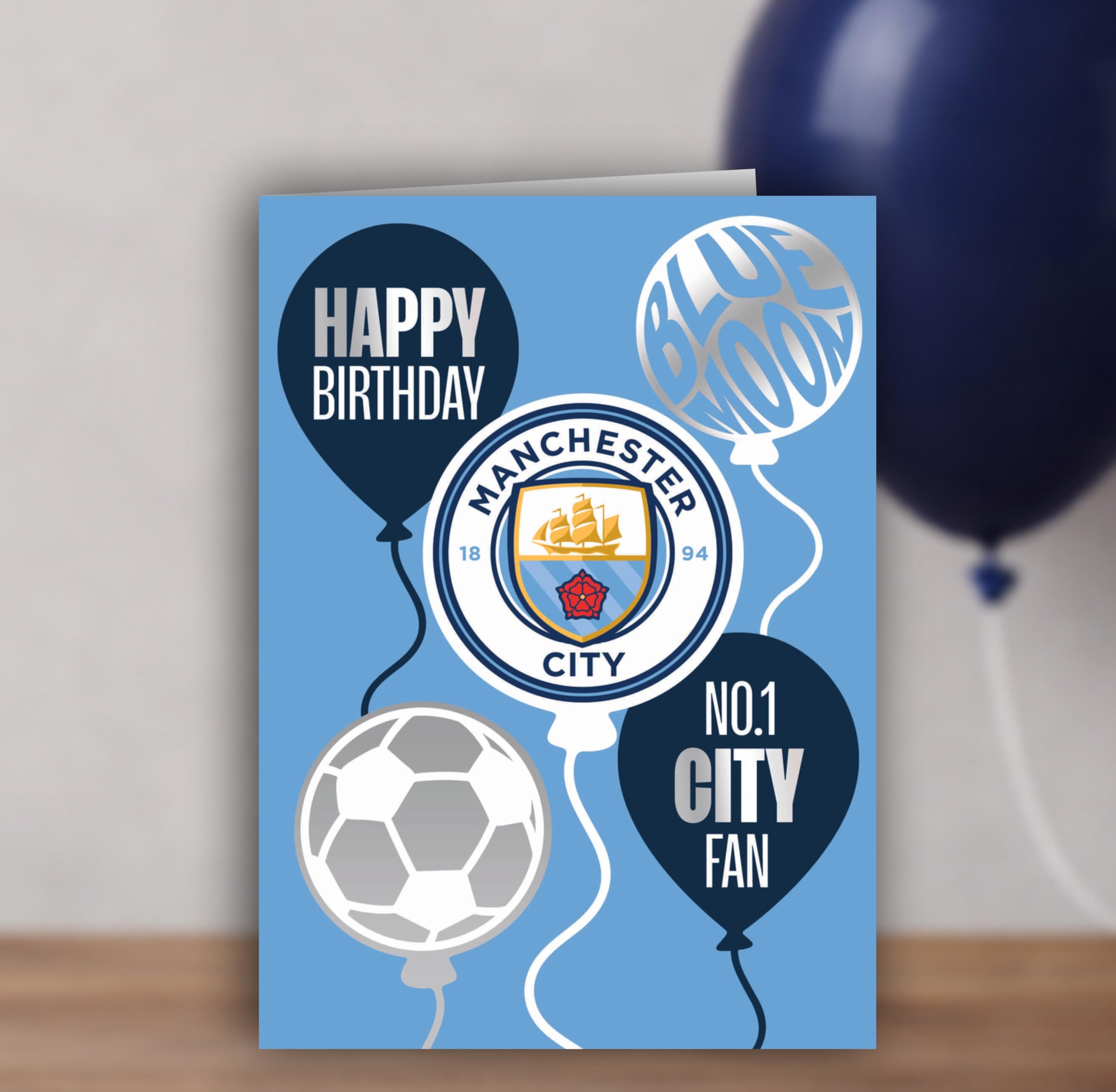 Danilo Promotions LTD Manchester City FC Birthday Card | Standard Size | Multi-Colour 4