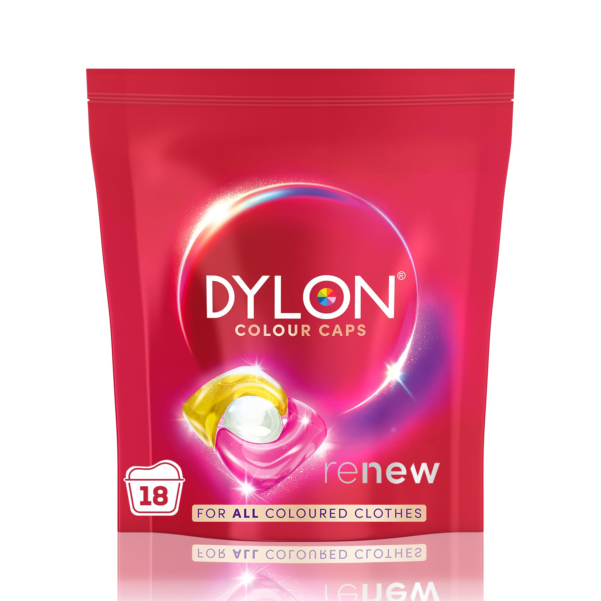 Dylon Colour Caps Laundry Detergent Capsules - 18 Wash Loads, Colour Care | Fresh Scent