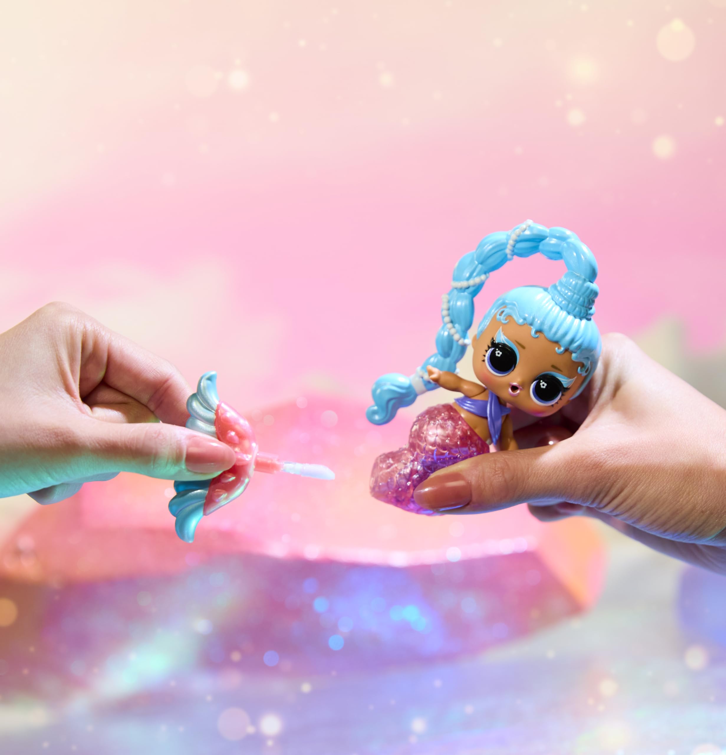 L.O.L. Surprise! Mermaids Makeover Magic Tots Doll - DIY Wearable Lip Gloss | Ages 3+ 5