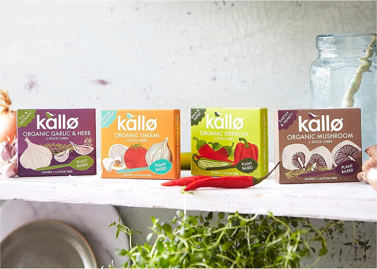 Kallo Organic Mushroom Stock Cubes - Gluten Free, Vegan & Coeliac Friendly Vegetable Stock 4