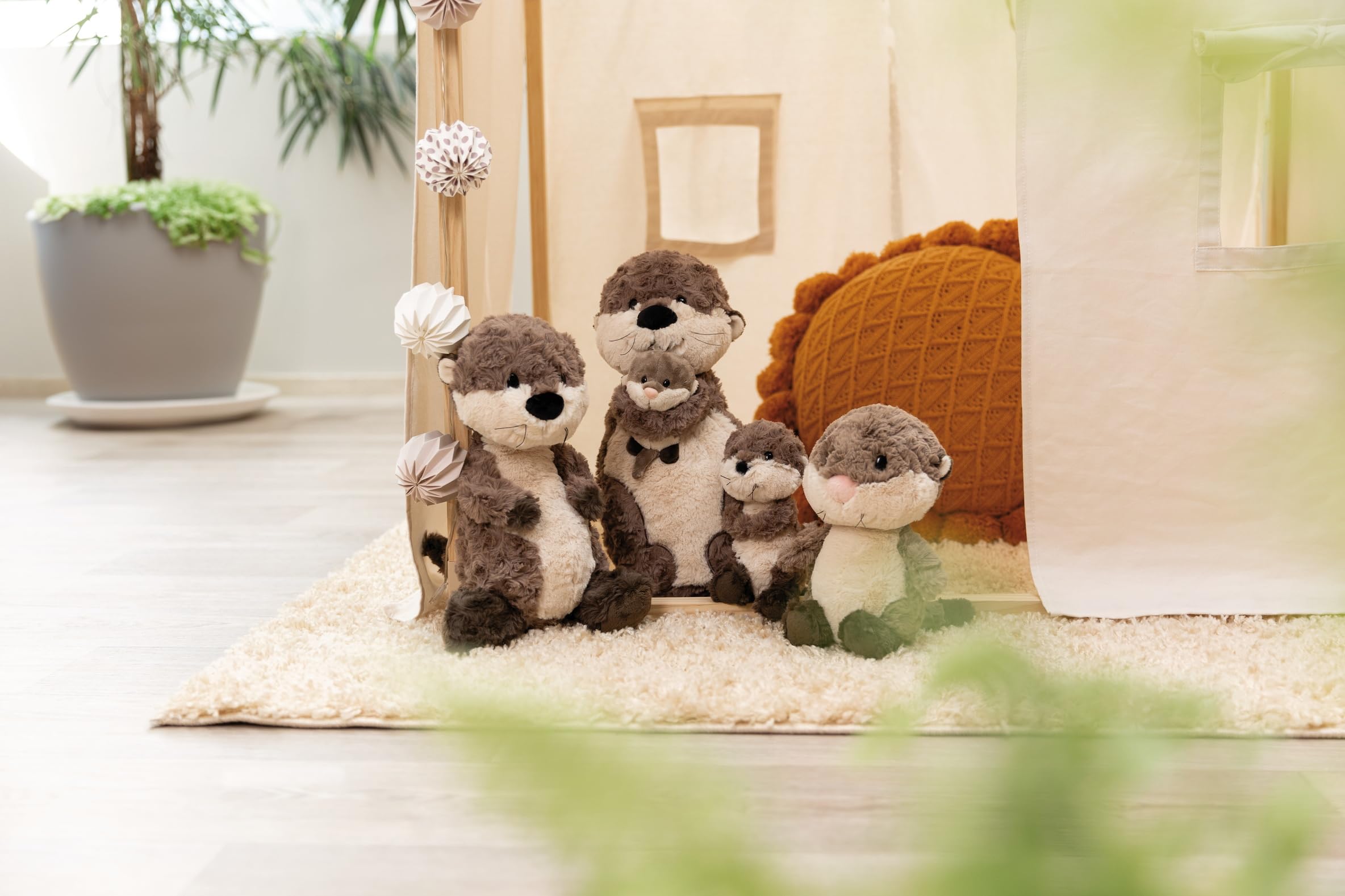 Nici Cuddly Otter Oda 25cm - Sustainable Plush Toy for Babies & Kids 3