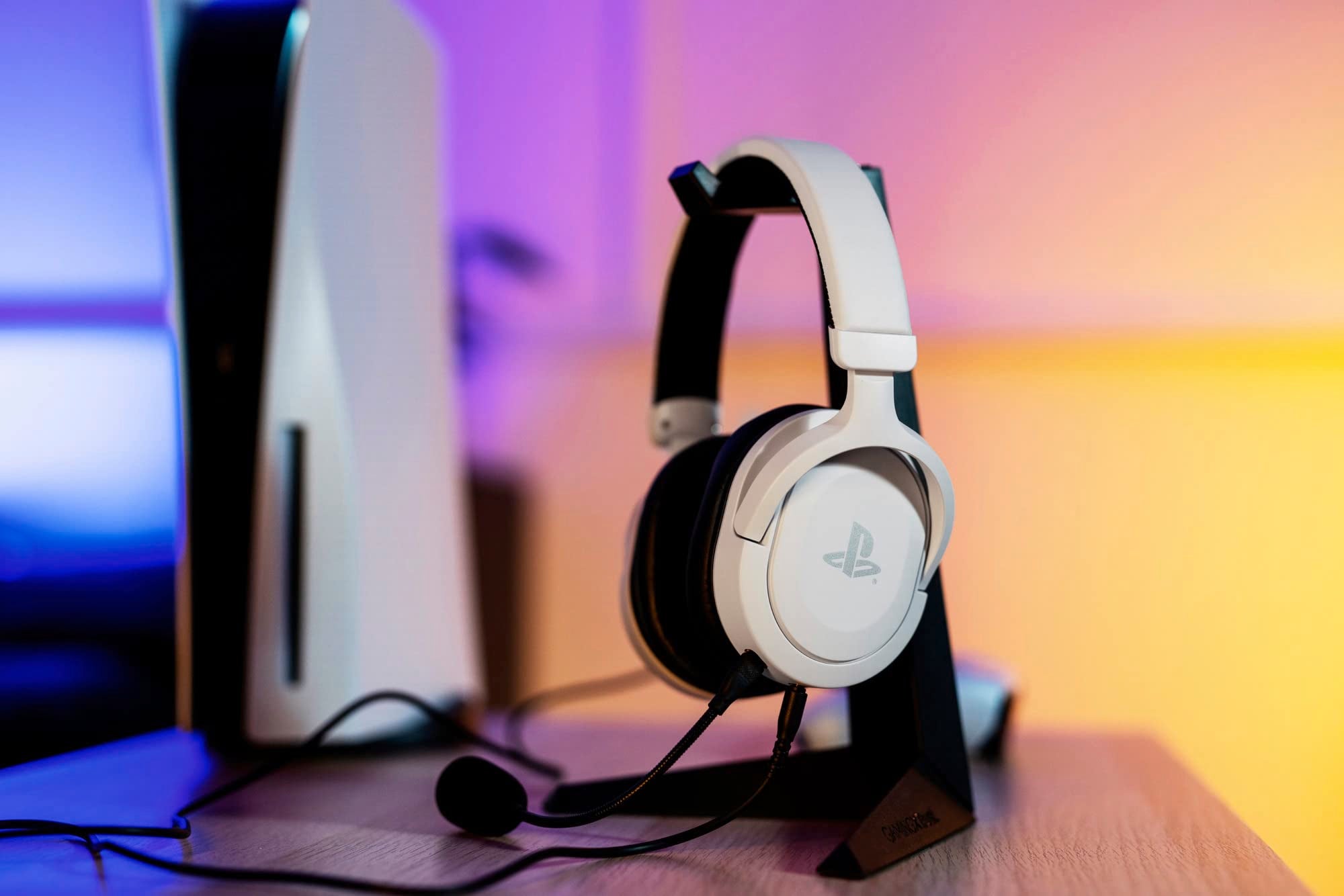 Trust Gaming GXT 498W Forta, offiziell lizenziertes PS5-Gaming-Headset mit 50-mm-Treibern und abnehmbarem Mikrofon 3