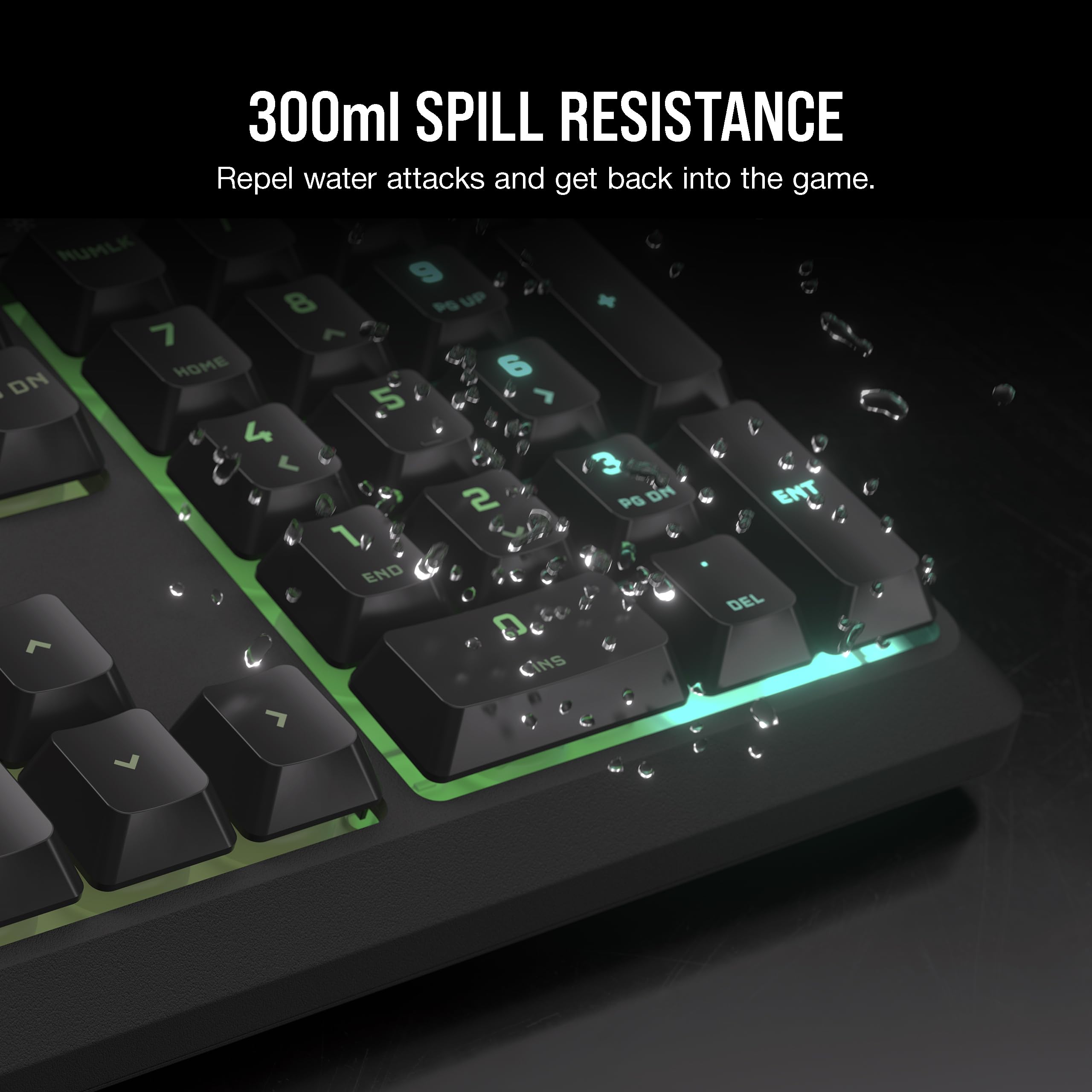 Corsair K55 CORE RGB Membrane Wired Gaming Keyboard – Quiet, Responsive Swi 5
