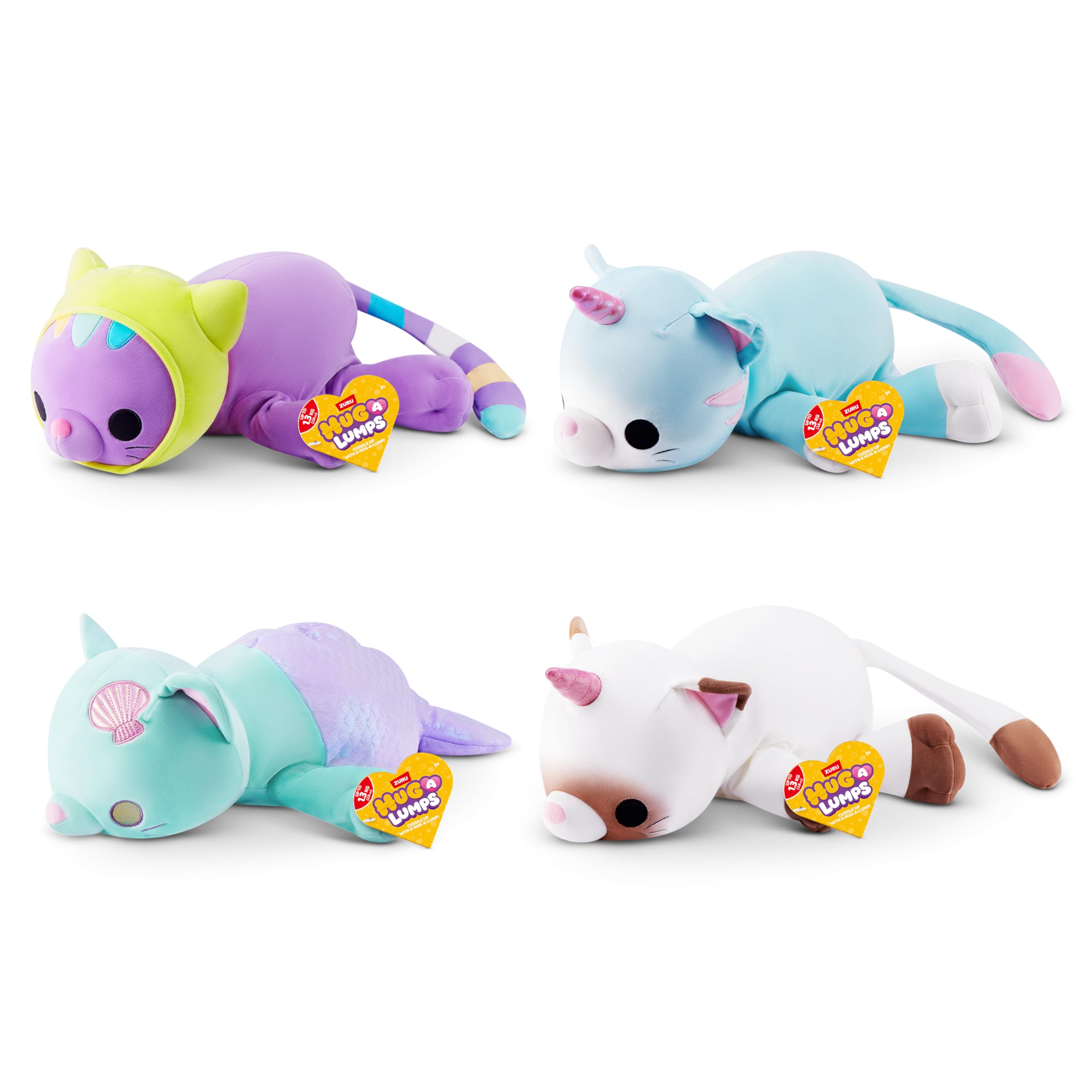 Hug-A-Lumps Charli Kitty Collection Medium Weighted Plush - 1.5kg Comfort | Super-Soft Polyester
