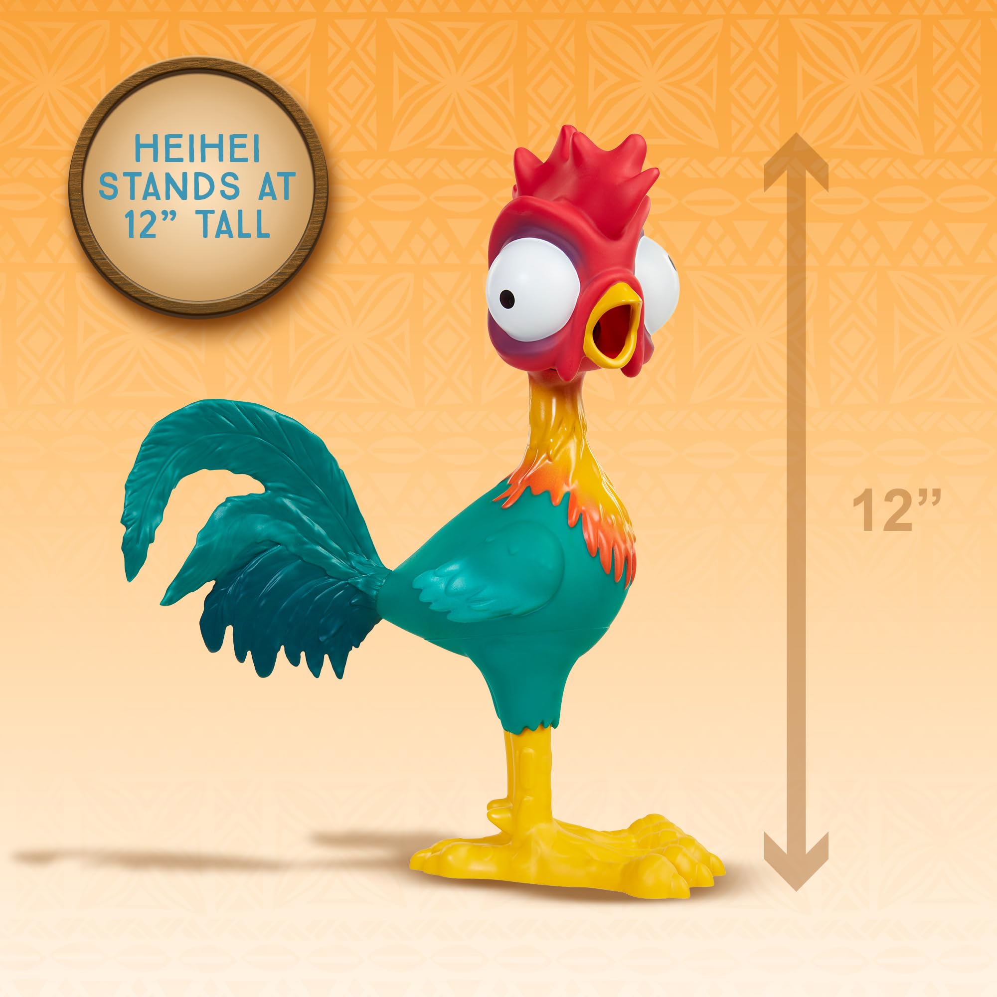 Disney Heihei Squeeze and Scream Toy - Movie Sound Feature | 30cm Tall 3