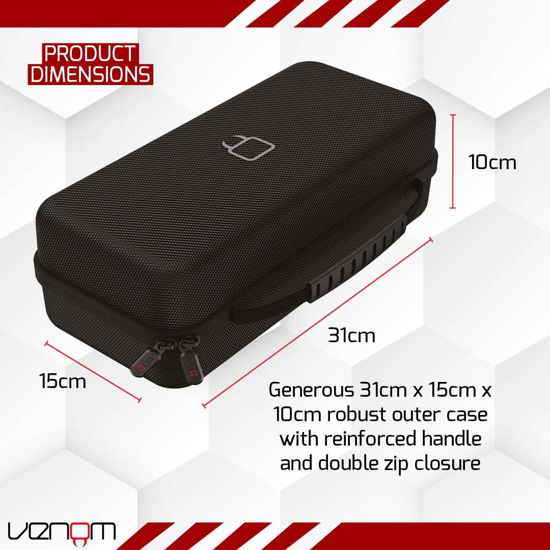 Venom Handheld PC Storage Case – Compatible with Steam Deck, Asus Rog Ally, 7