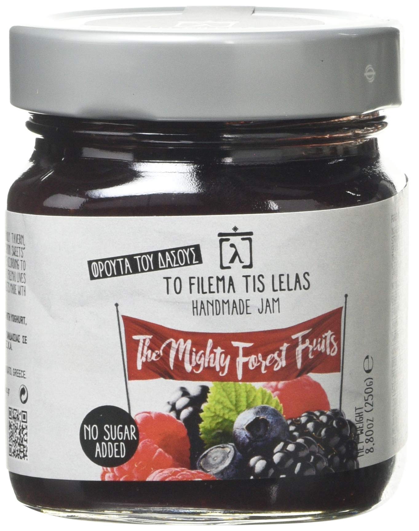 To Filema Tis Lelas Handmade Forest Fruits Jam - No Added Sugar | 75% Fruit Content | 250g