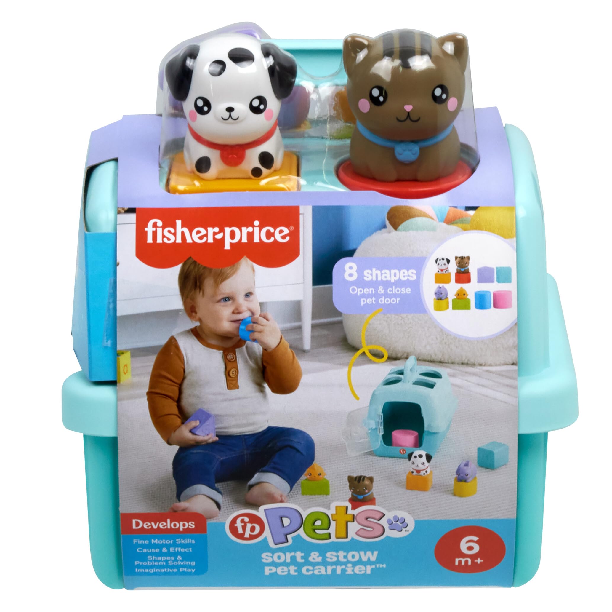 Fisher-Price FP Pets Animal Transport Box Shape Sorter | 6 Months+ | HTW93 6