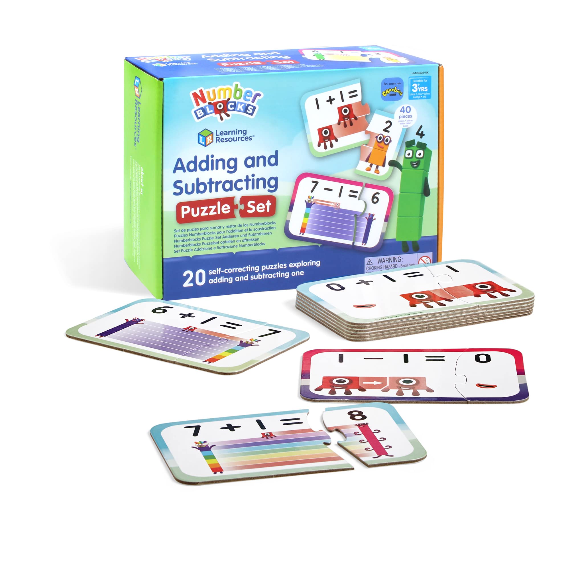 Learning Resources Numberblocks Adding and Subtracting Puzzle Set HM95402-UK | Ages 3+