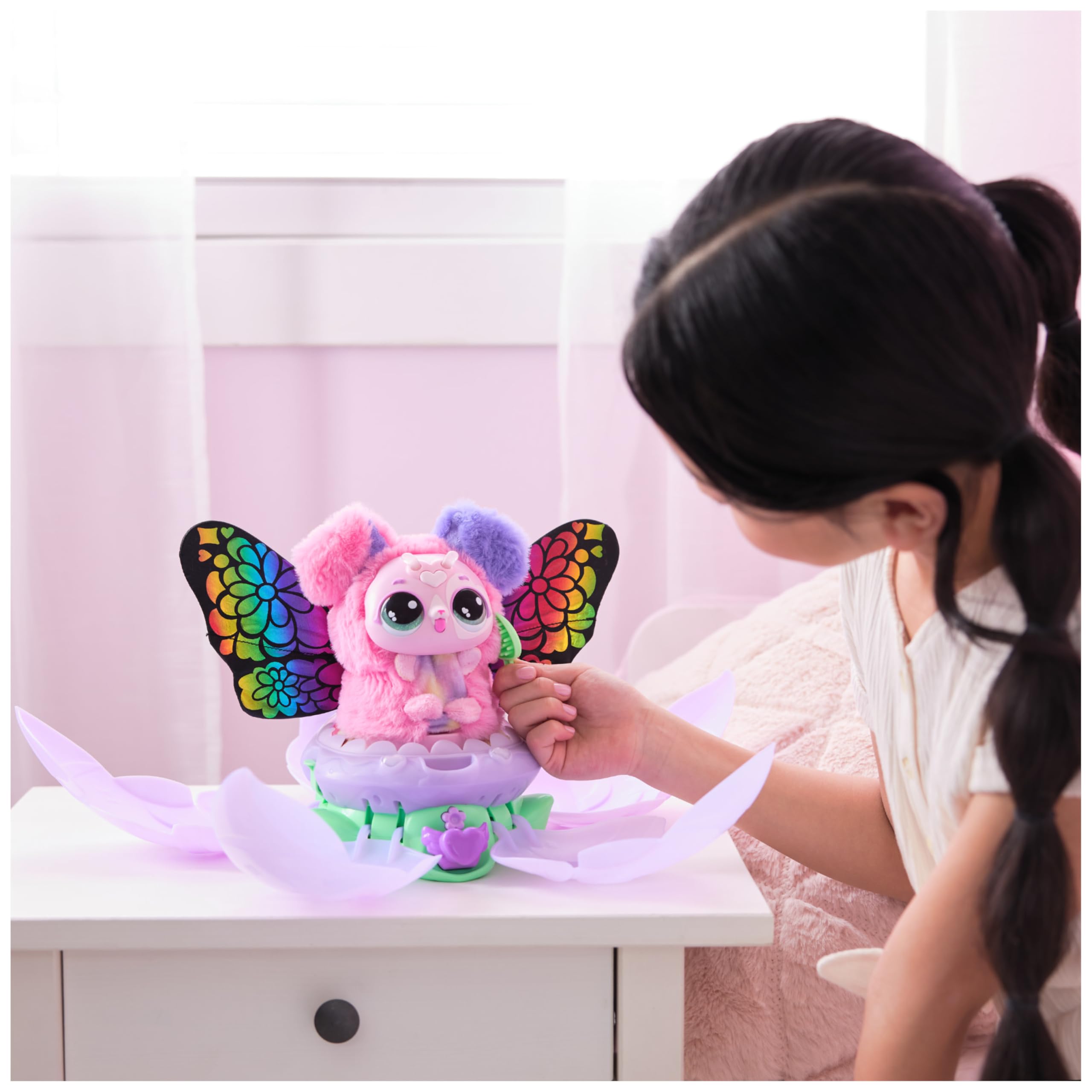 HATCHIMALS Bloomables Puppyfly Surprise Interactive Toy with Flower and Accessories 16