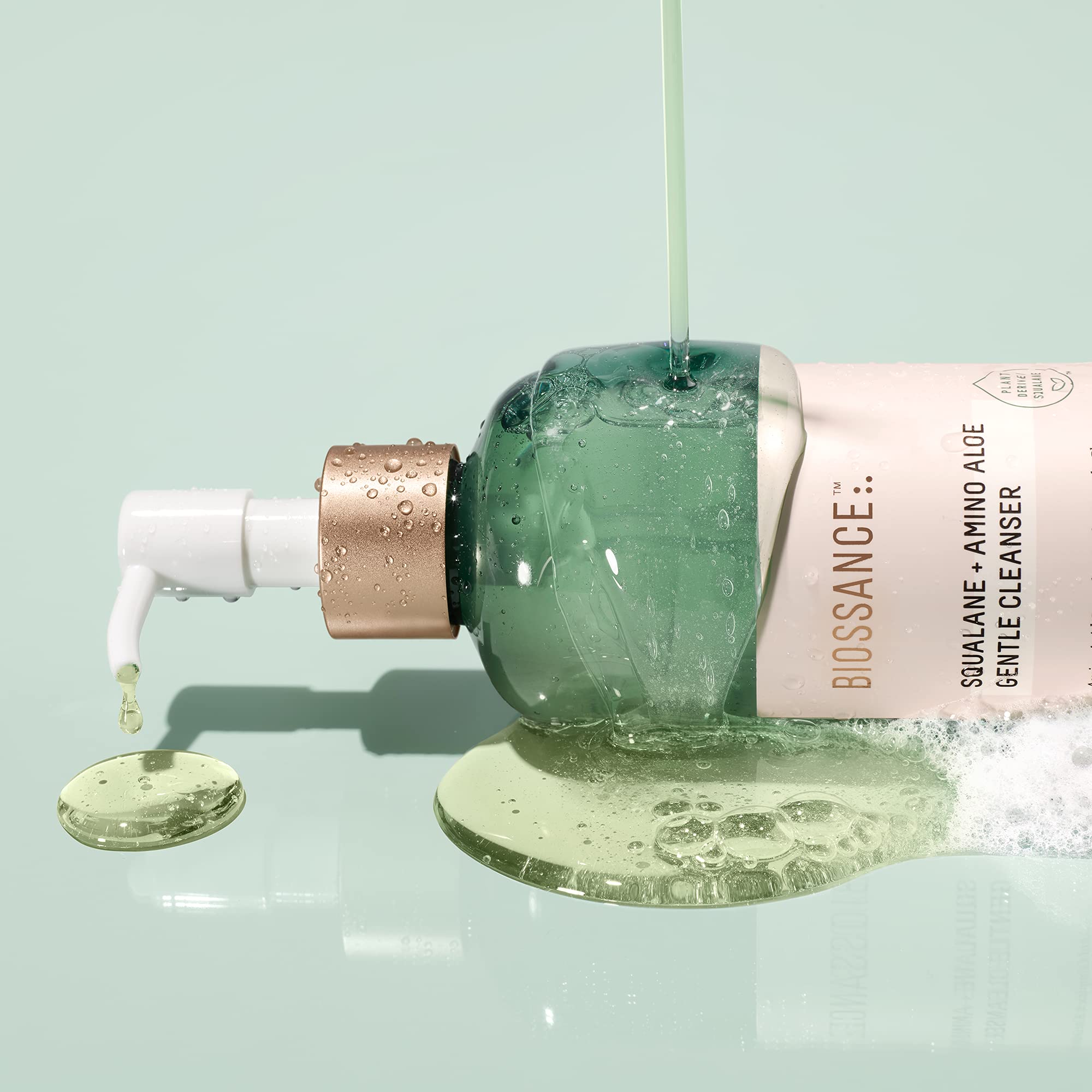 Biossance Squalane + Amino Aloe Gentle Face Wash - 200ml Foaming Cleanser for Hydration & Makeup Removal 6