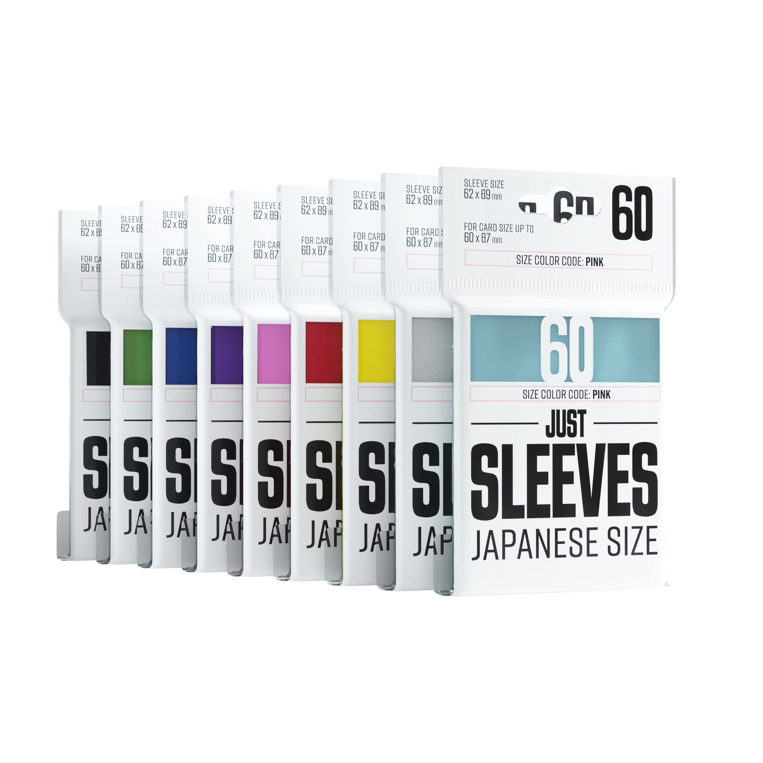 Gamegenic Just Sleeves - Japanese Size Card Protection | 60 Count Purple Sleeves