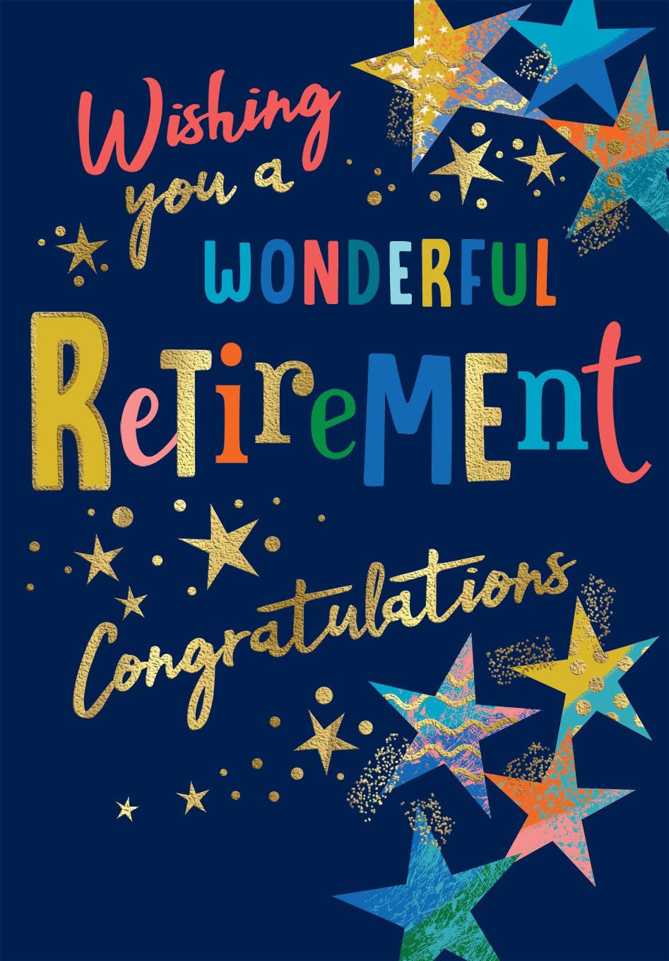 Avant Garde Studios Retirement Greeting Card | Wishing You A Wonderful Retirement | 9 x 6 Inch